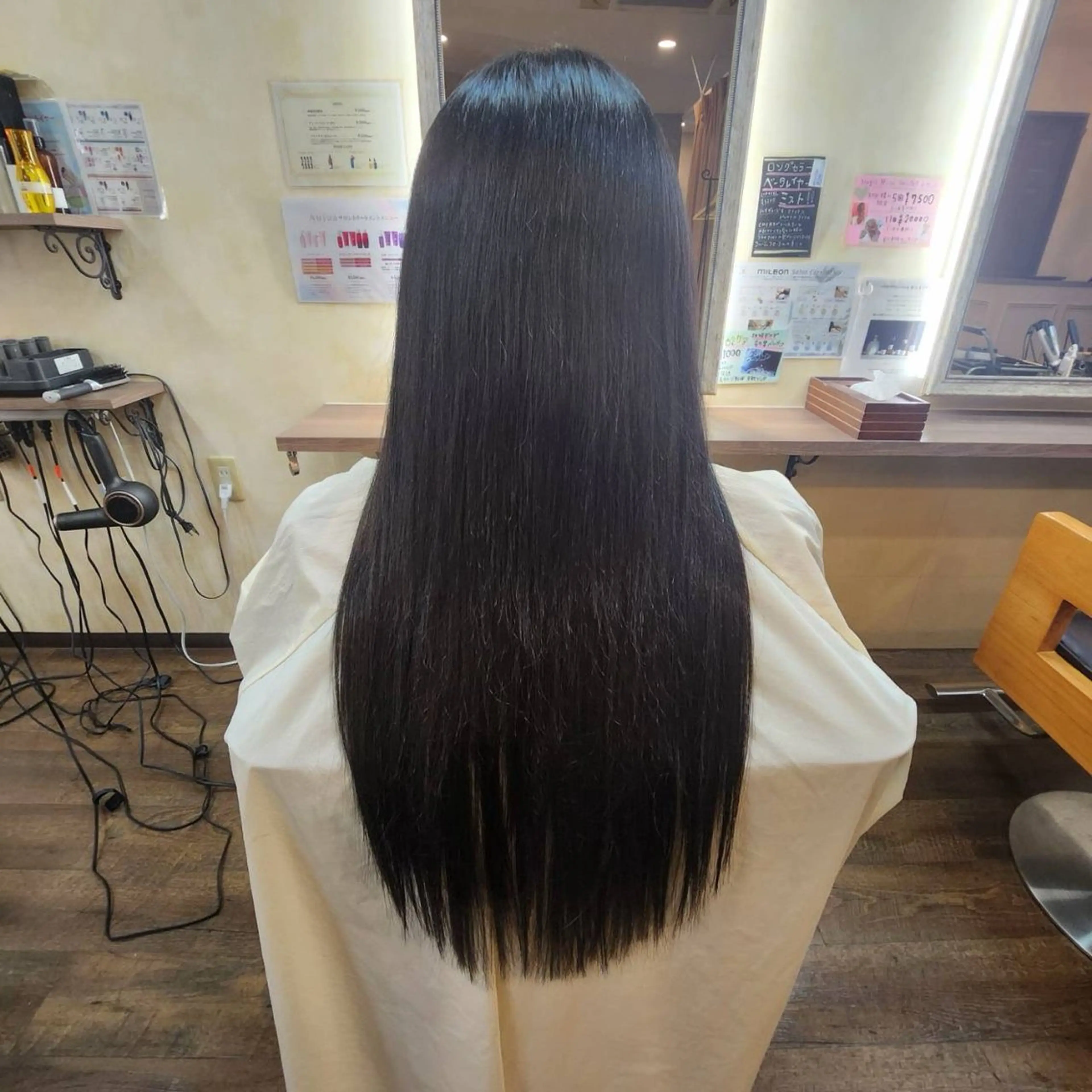 ロング ヘアアレンジ ボブ ロング カット エクステ MagicMush ✴︎シールエクステのヘアスタイル