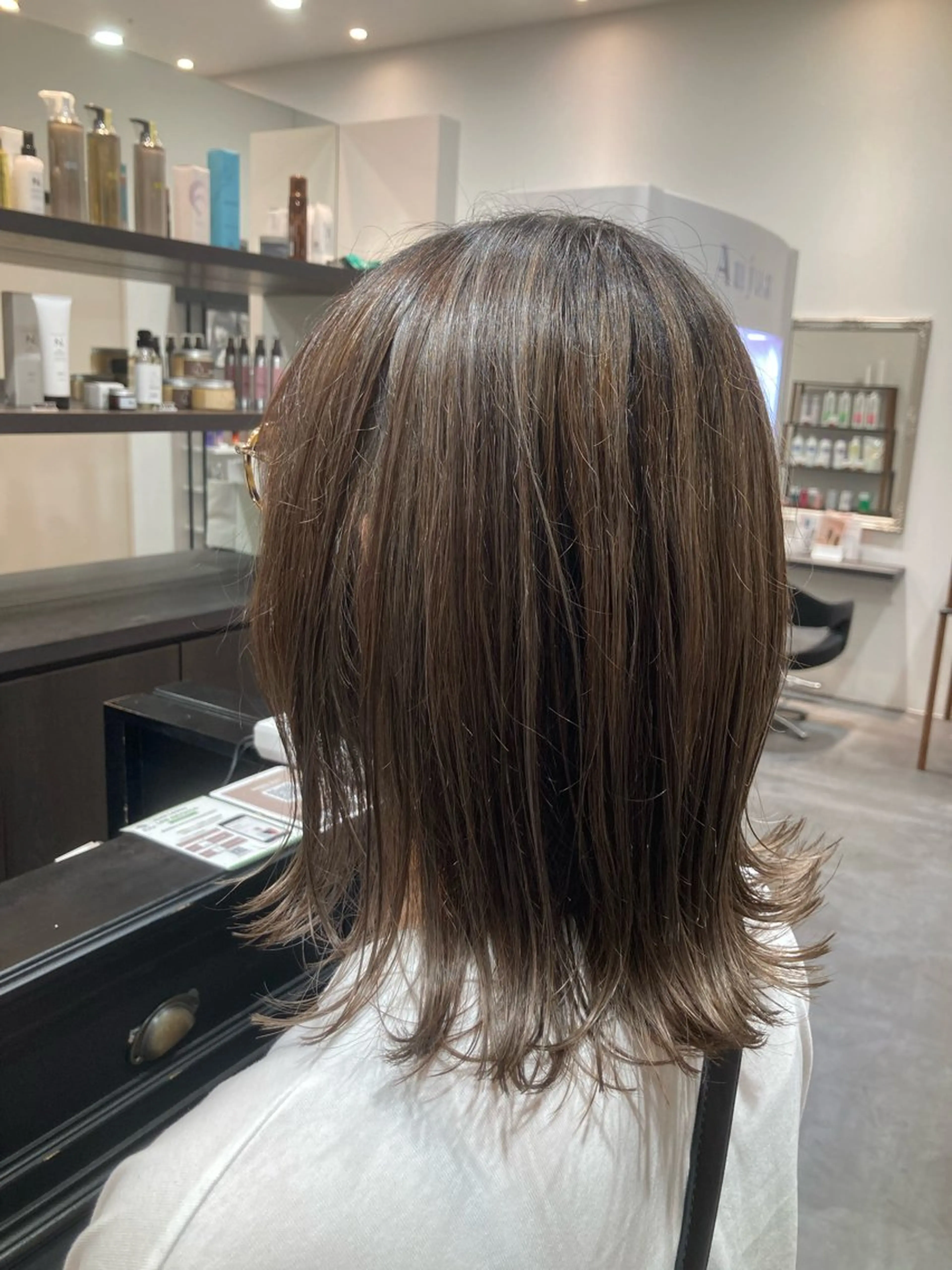 ミディアム カット ヘアカラー hair salon rita 野々市所属・中野 幹也のヘアスタイル