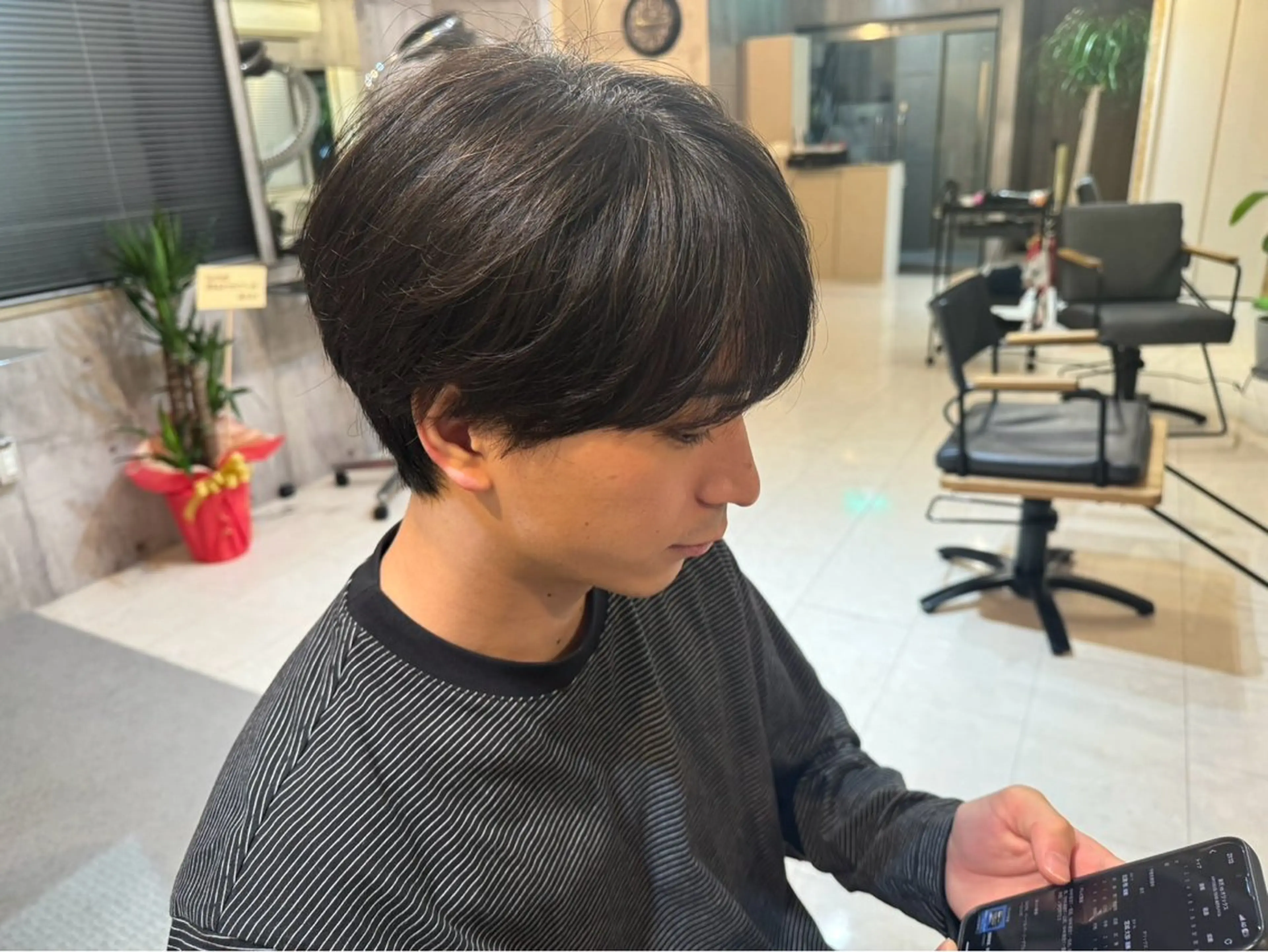 ショート メンズ カット 坂井 琉生のヘアスタイル