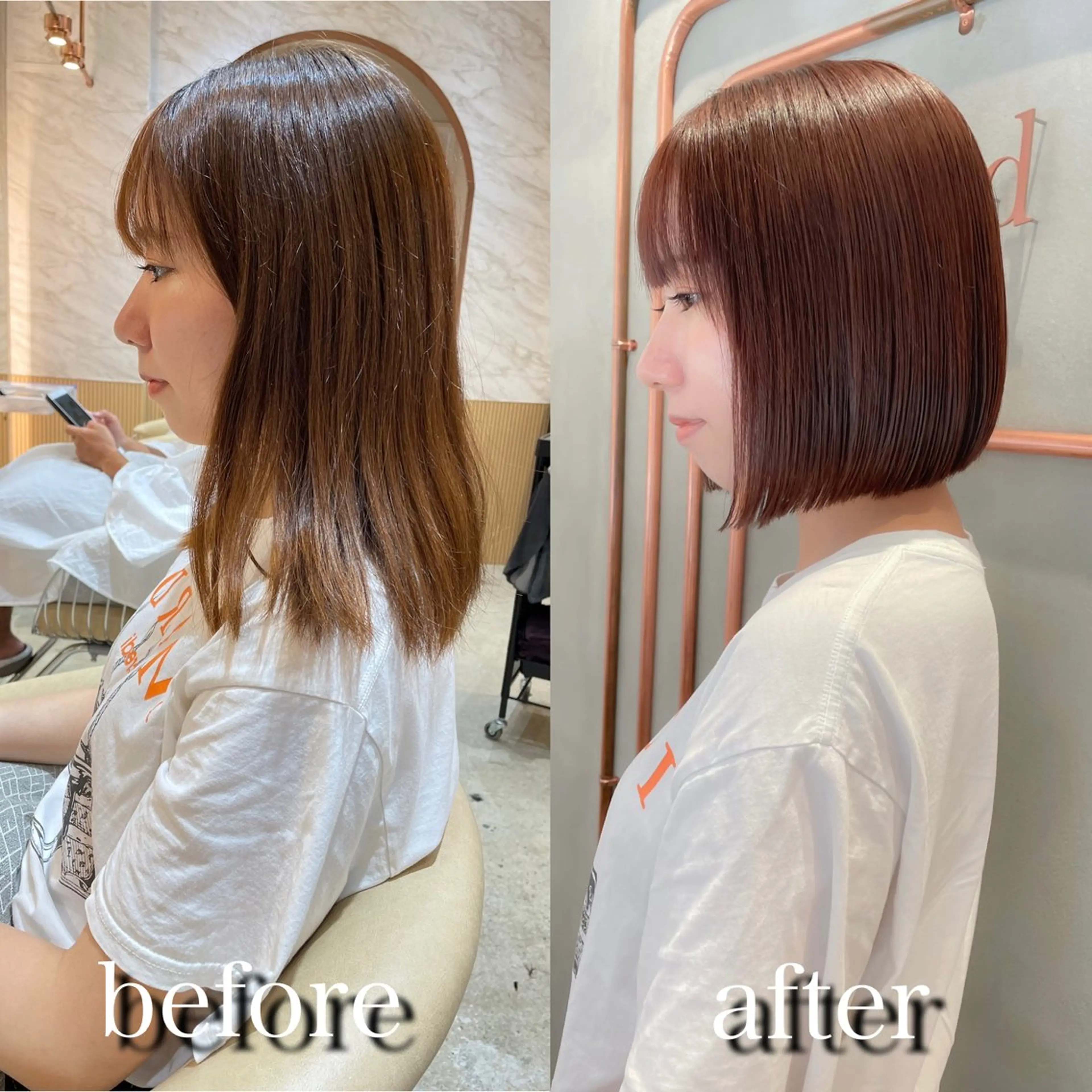 ショート カット ヘアカラー 縮毛矯正 トリートメント 🌹ボブ/髪質改善 韓国レイヤー🌹澤口のヘアスタイル