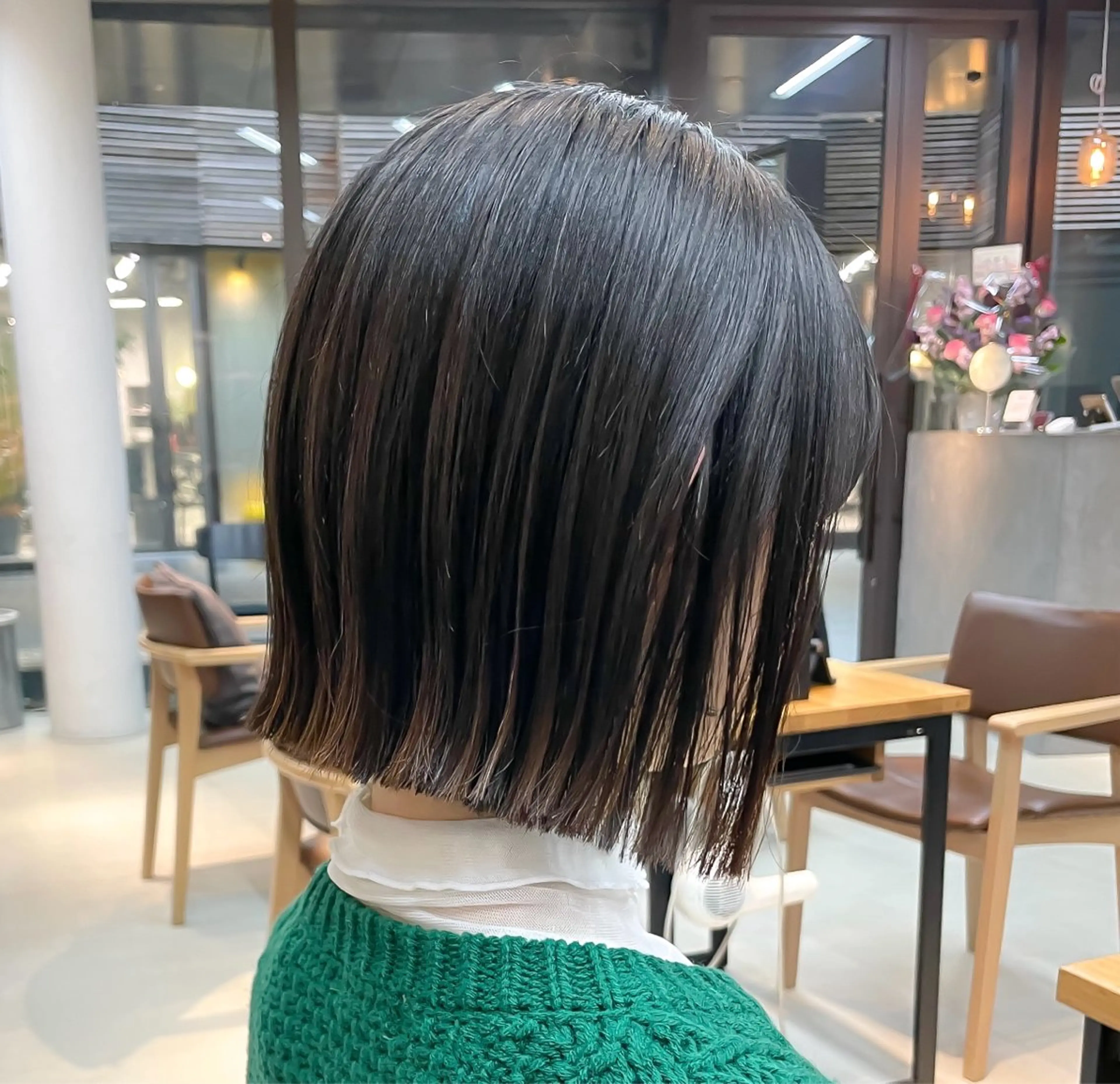 ショート カラー ボブ 外ハネヘア カット ヘアカラー トリートメント ボブ/ショート/ shinのヘアスタイル