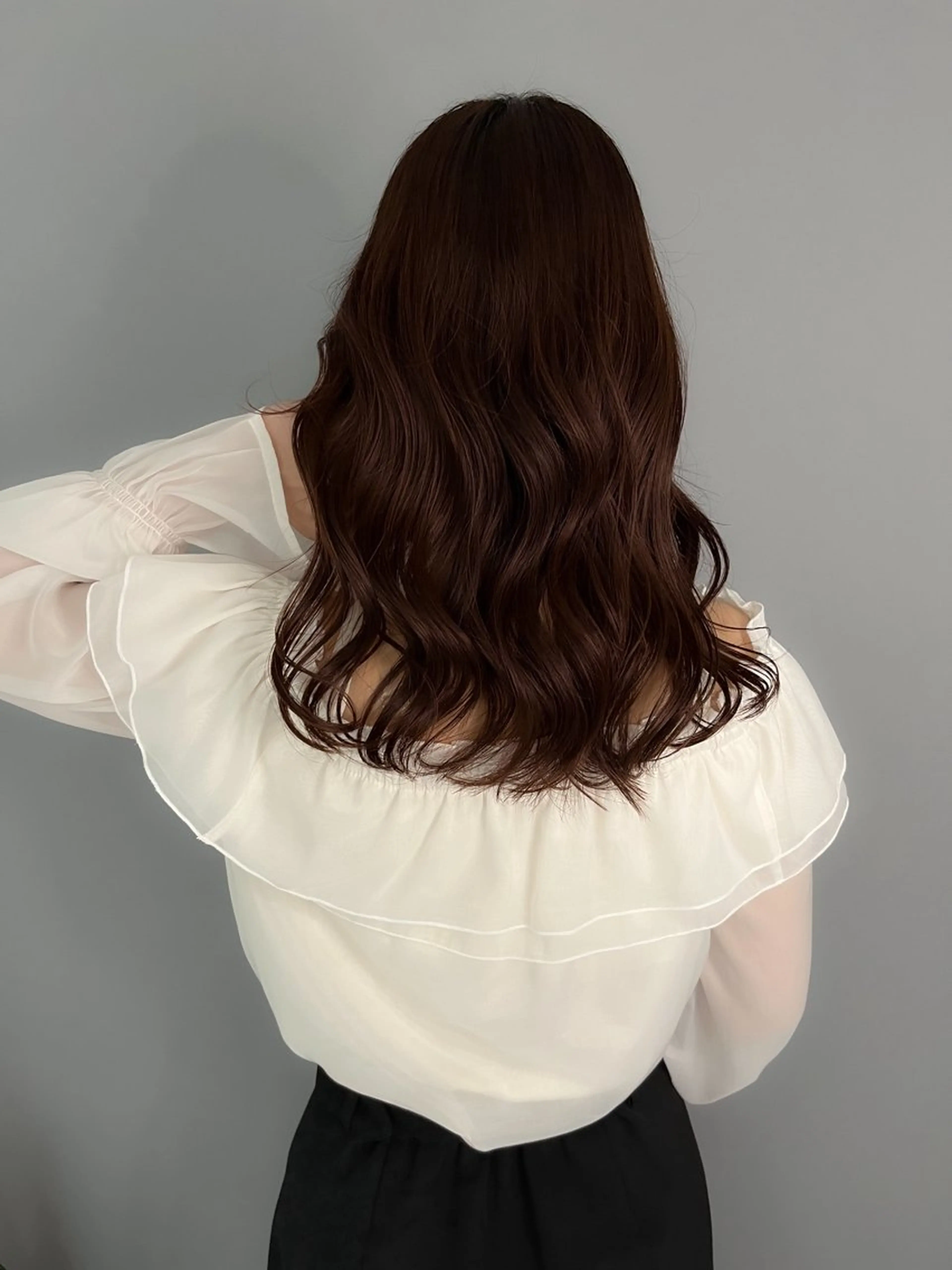 セミロング カラー ヘアアレンジ ヘアカラー 坂本 理輝のヘアスタイル