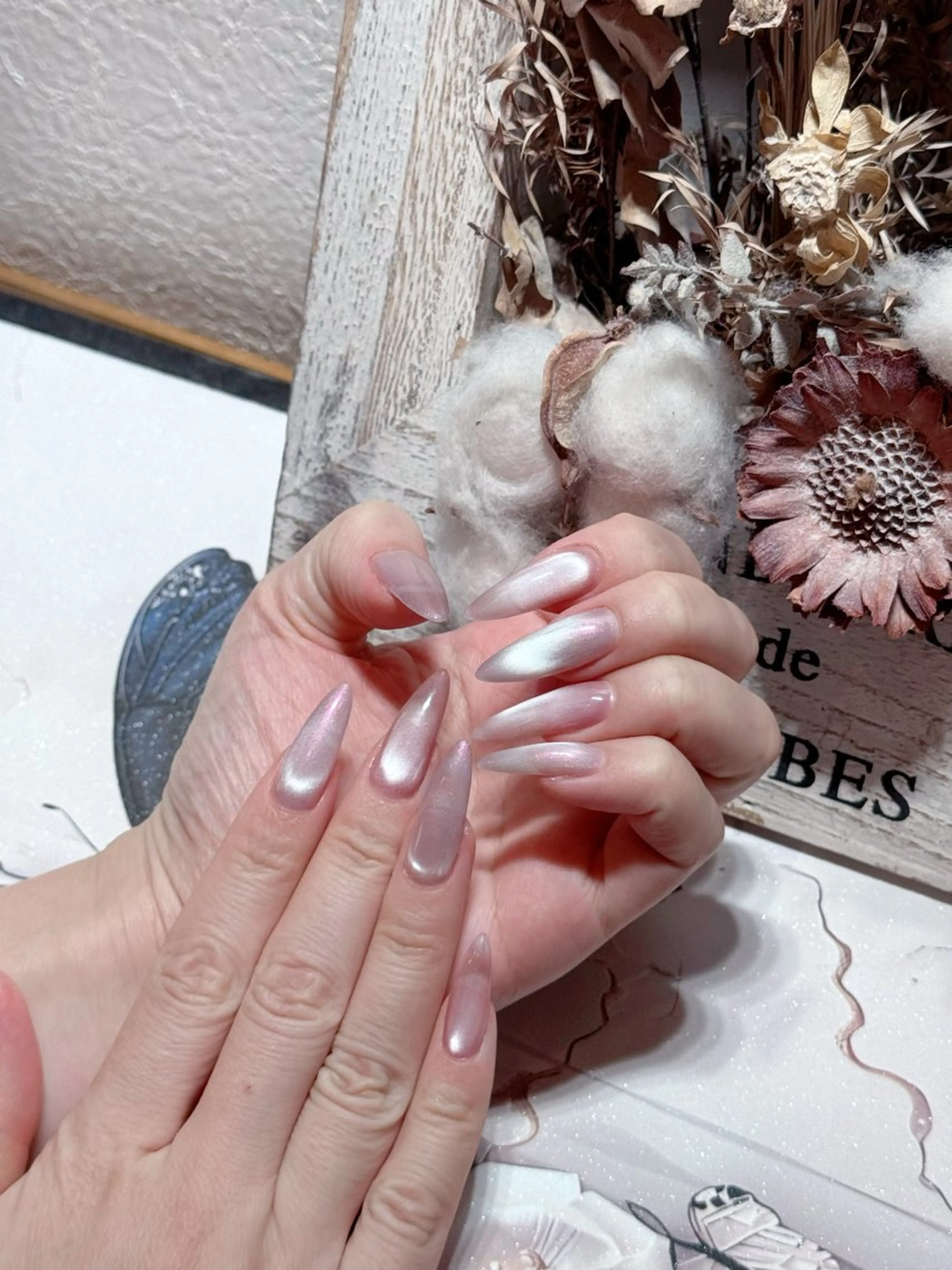 ネイル アートネイル フットネイル ジェルネイル ハート マグネットネイル Babarla　Nail　Salon所属・babarla Nailのネイルデザイン