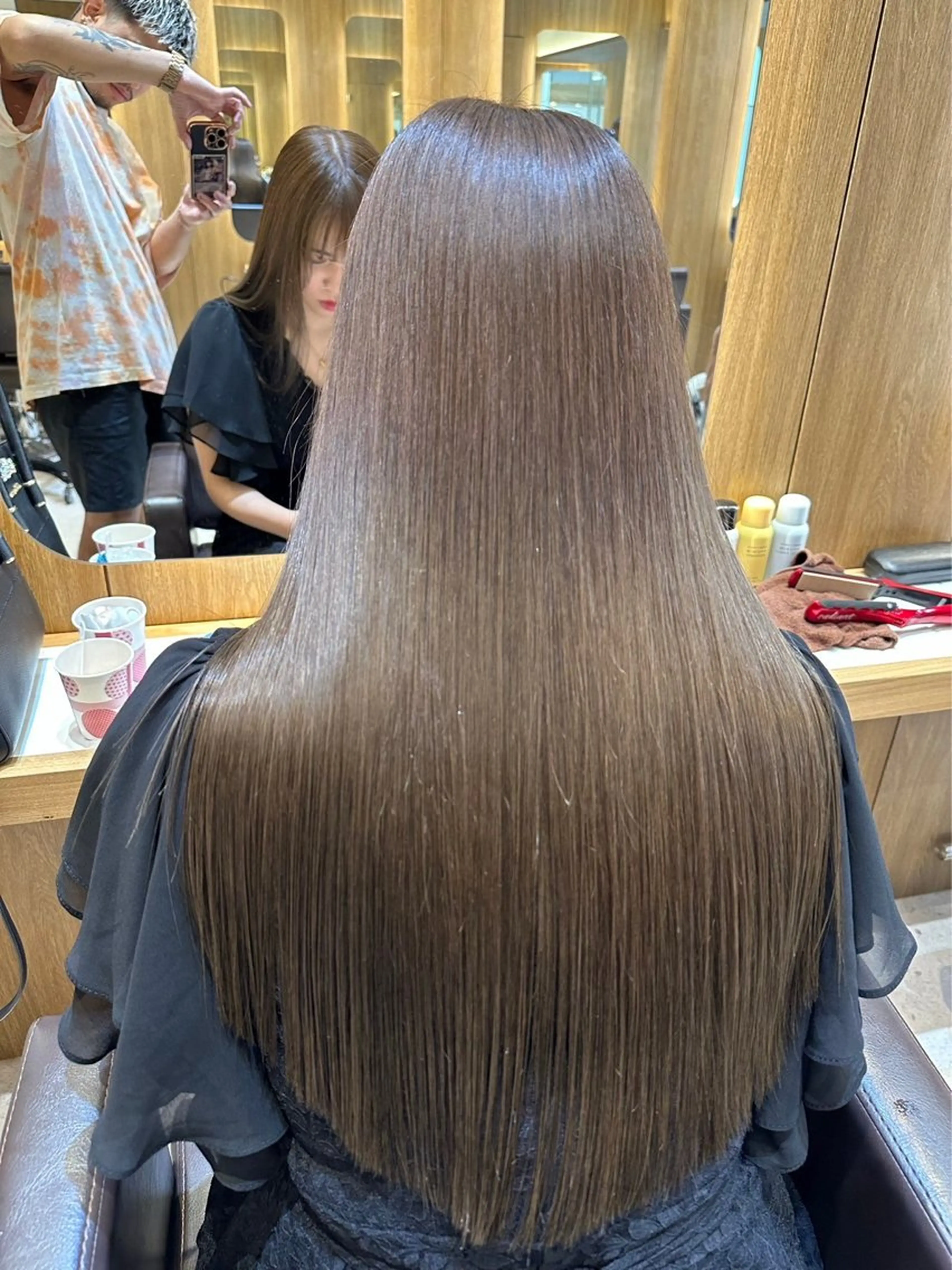 ミディアム ピンクブラウン パープルカラー エクステ 髪質改善 ヘアカラー トリートメント 美髪量産/髪質改善 🖤RYUSEI🖤のヘアスタイル