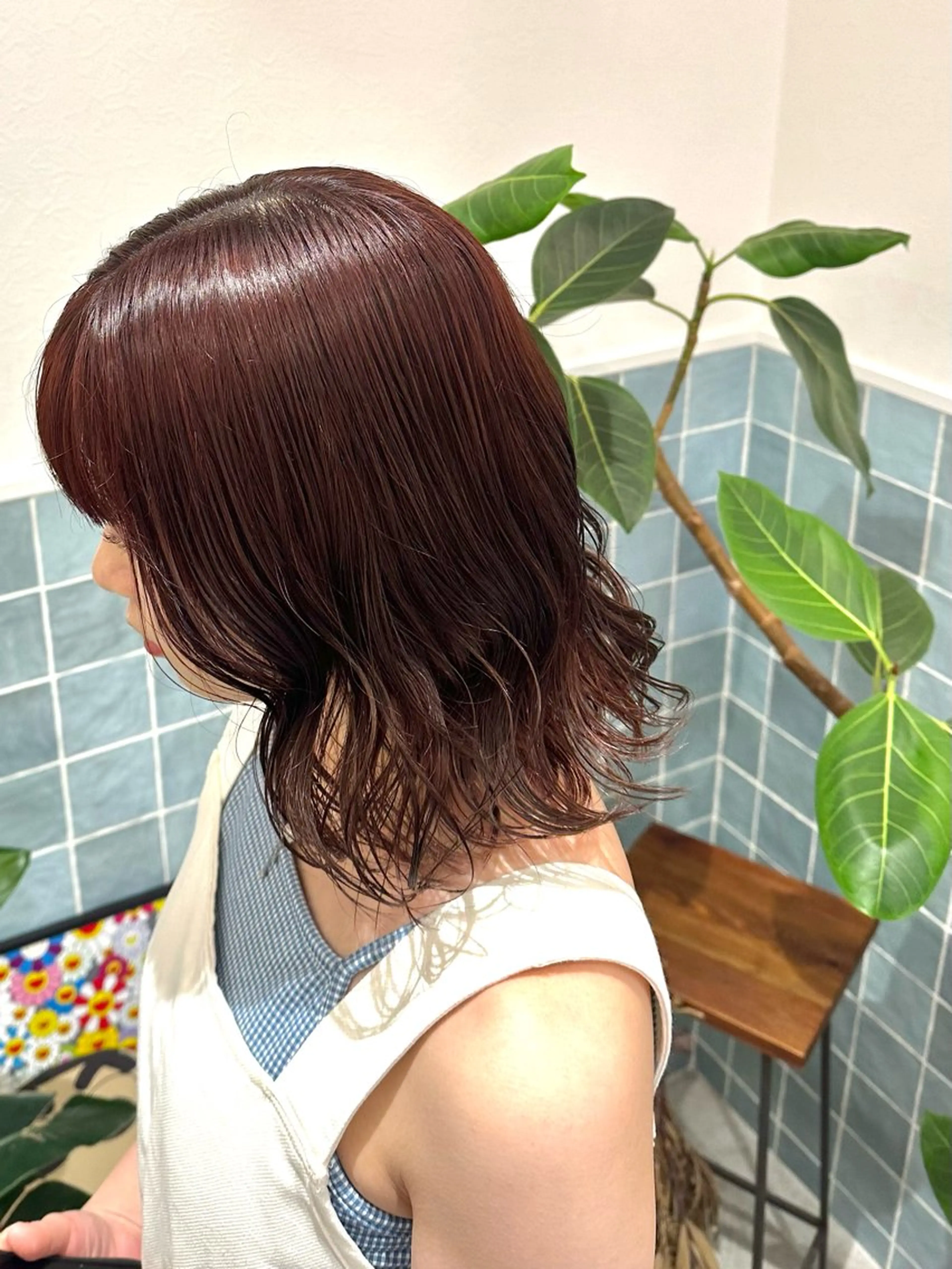 カラー 🍑ブリーチなし ダブルカラーuRiのヘアスタイル