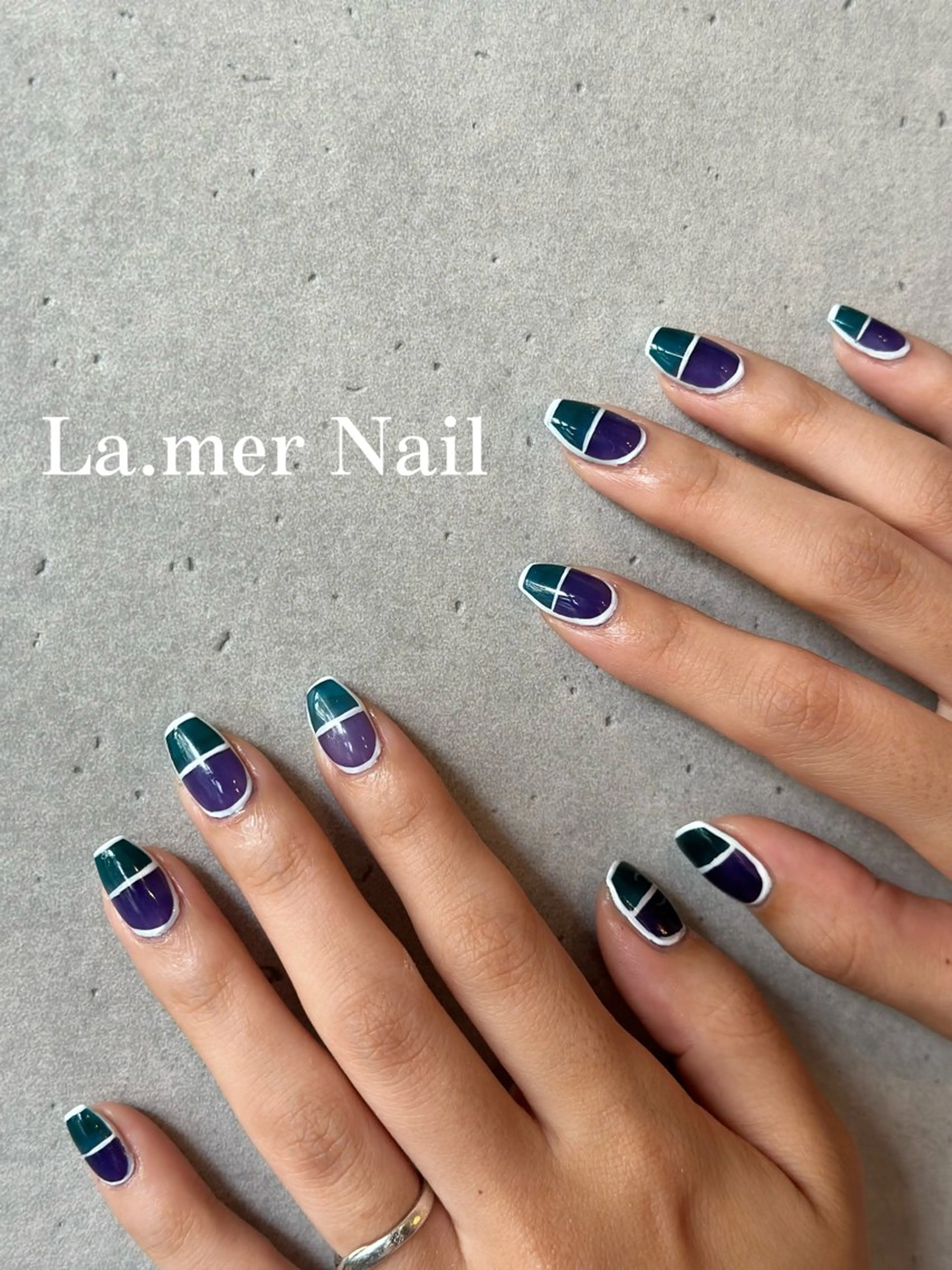 ネイル シンプルネイル ハンドネイル La.Mer 宮田のネイルデザイン