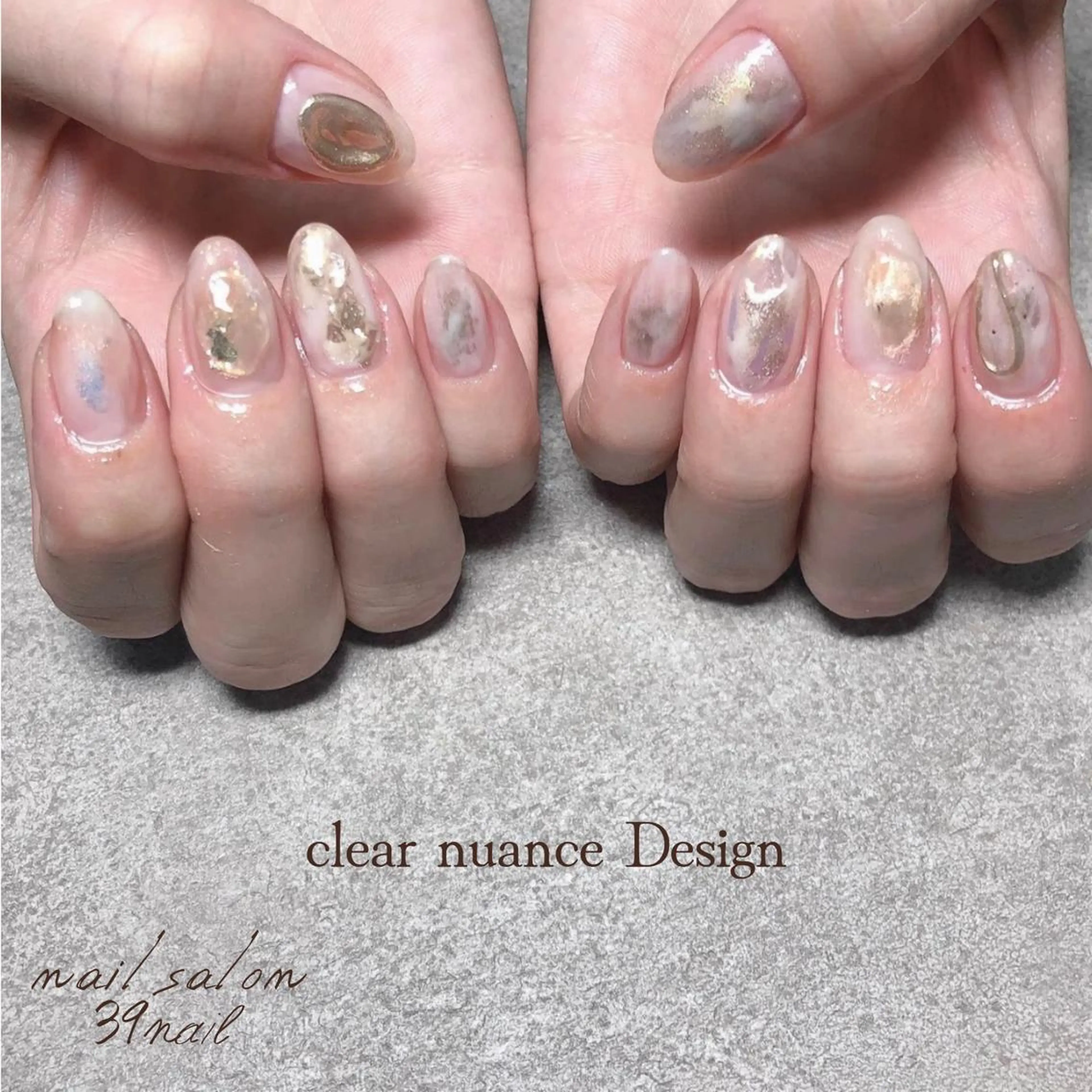 ミディアム ネイル ハンドネイル 京橋 【39nail】のネイルデザイン