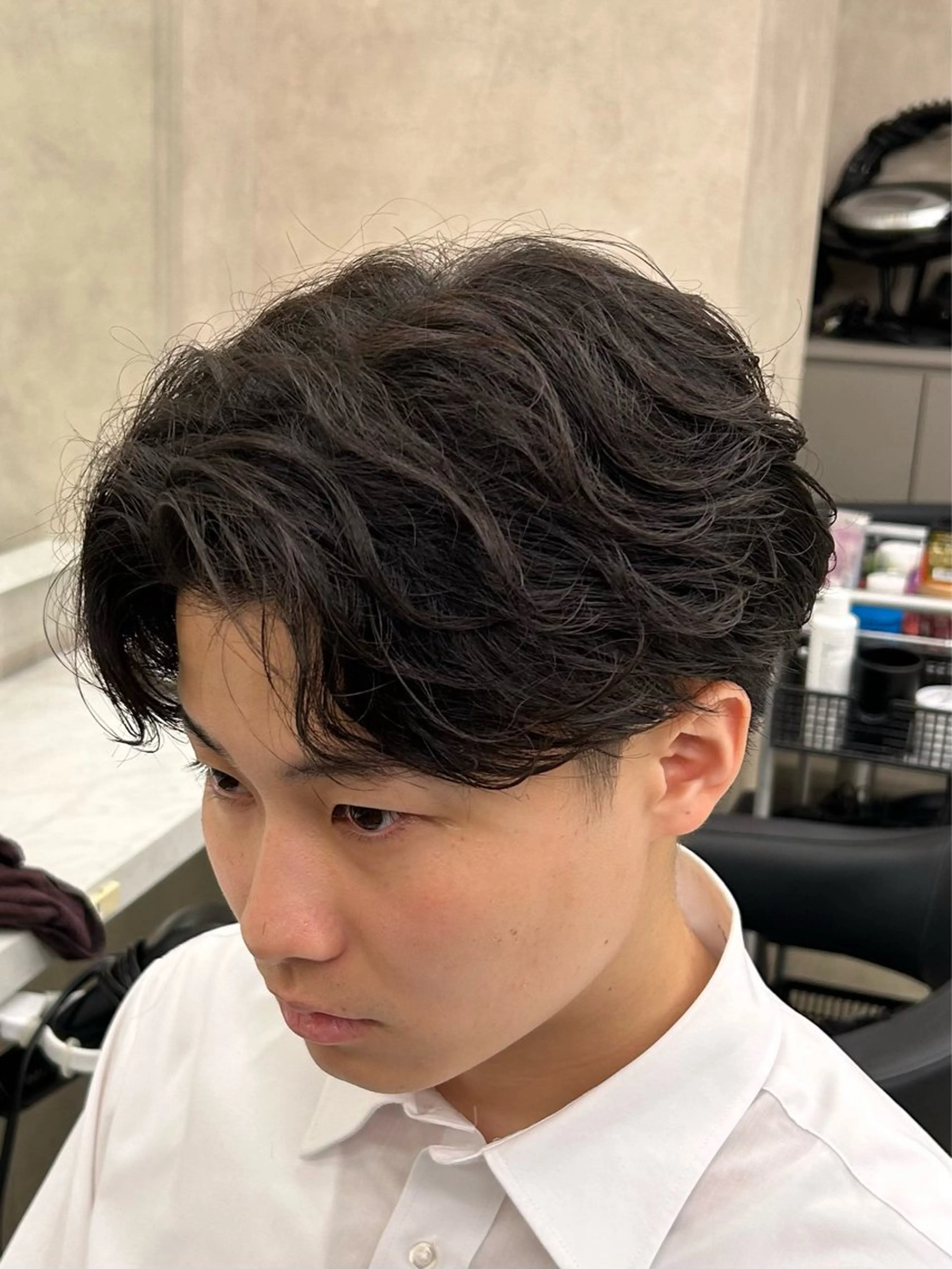 パーマ メンズ カット パーマ 🔷メンズセンターパ ートTAKUMI🔷のヘアスタイル