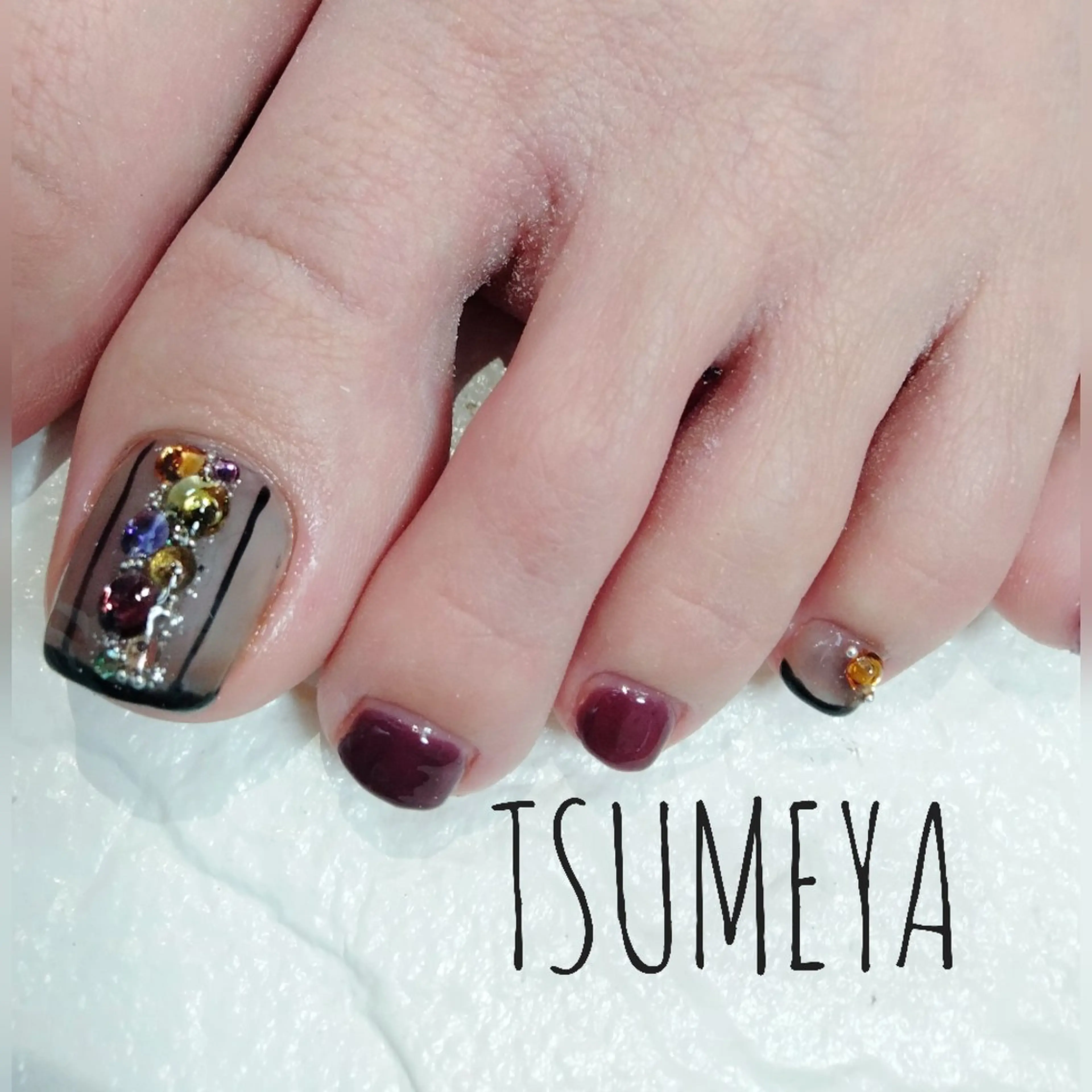ネイル フットネイル フットネイル _TSUMEYA _のネイルデザイン