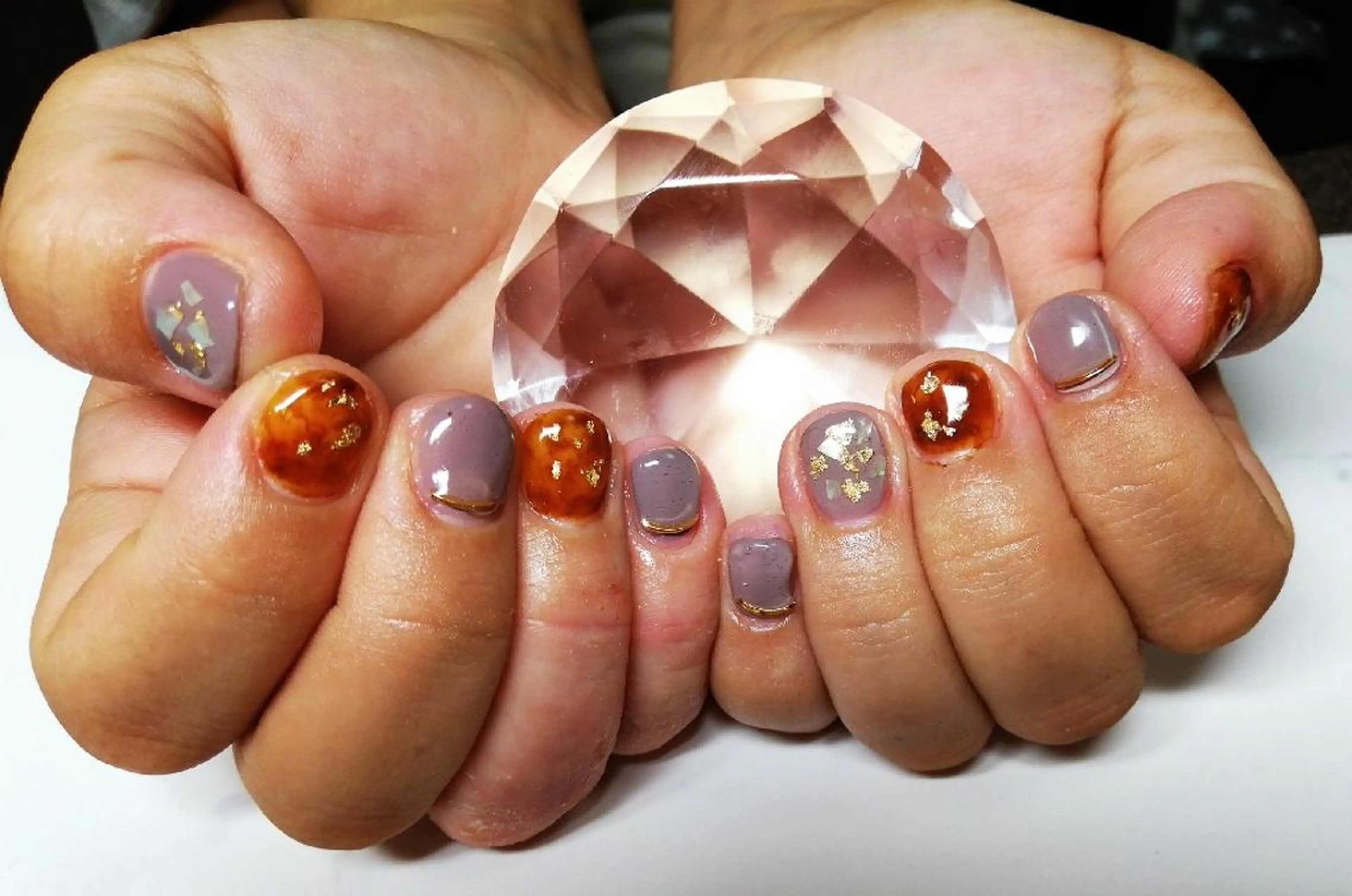 ネイル べっ甲ネイル ハンドネイル Nail Salon macherieのネイルデザイン