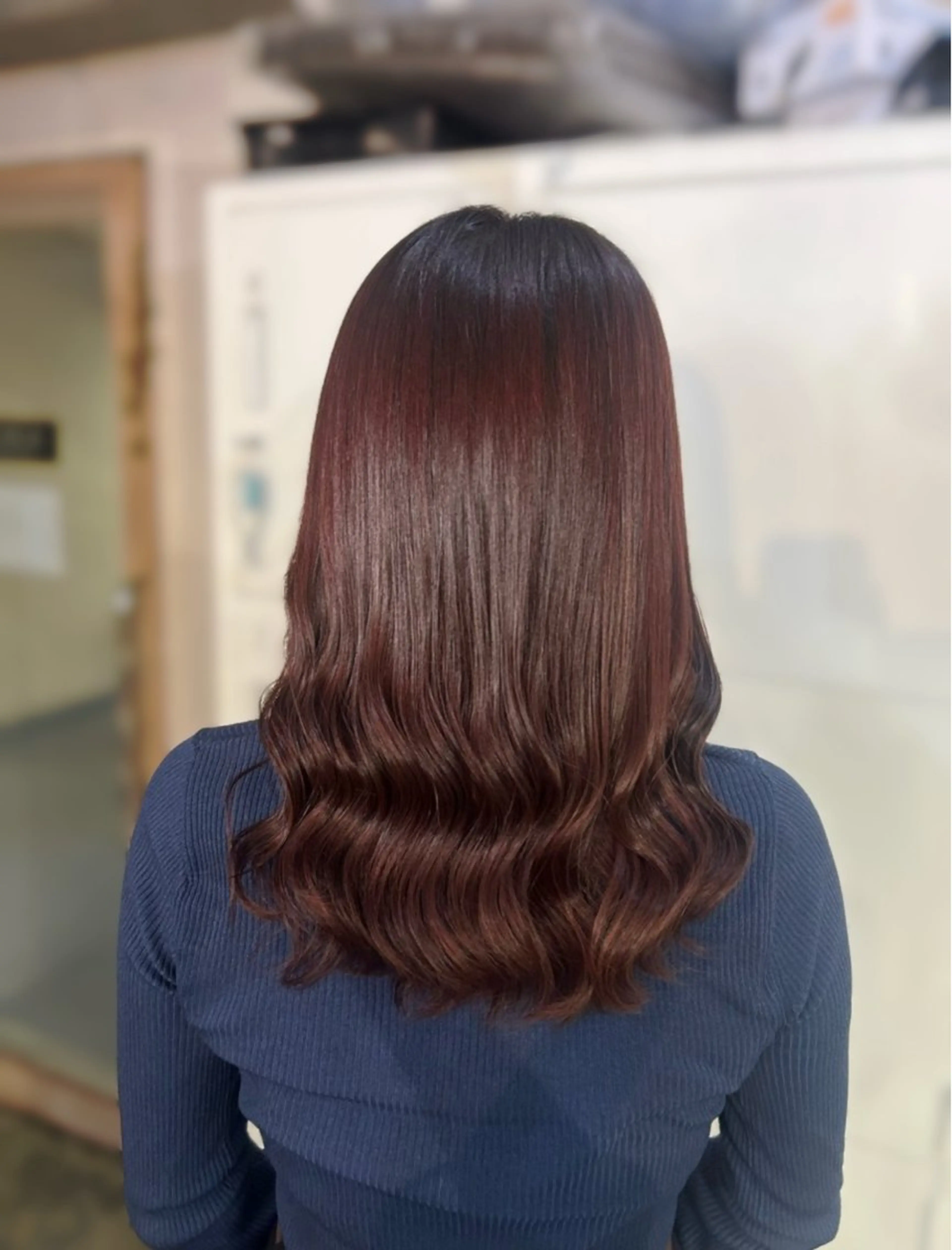 セミロング ヘアカラー トリートメント オオニシ オト🐹のヘアスタイル