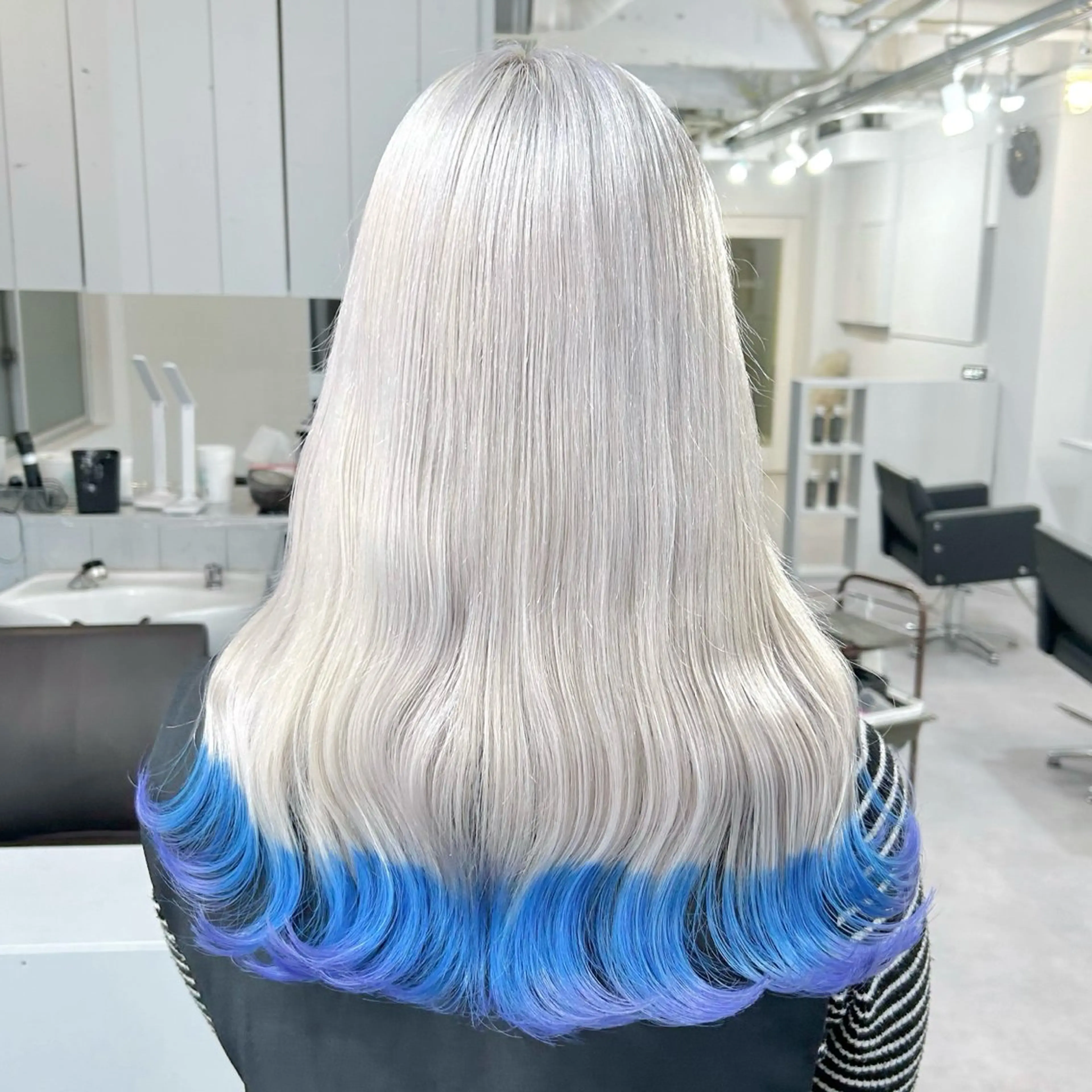 ロング カラー ブルーカラー パープルカラー ヘアカラー Cielro所属・エクステ ♡ 篠田 梓のヘアスタイル