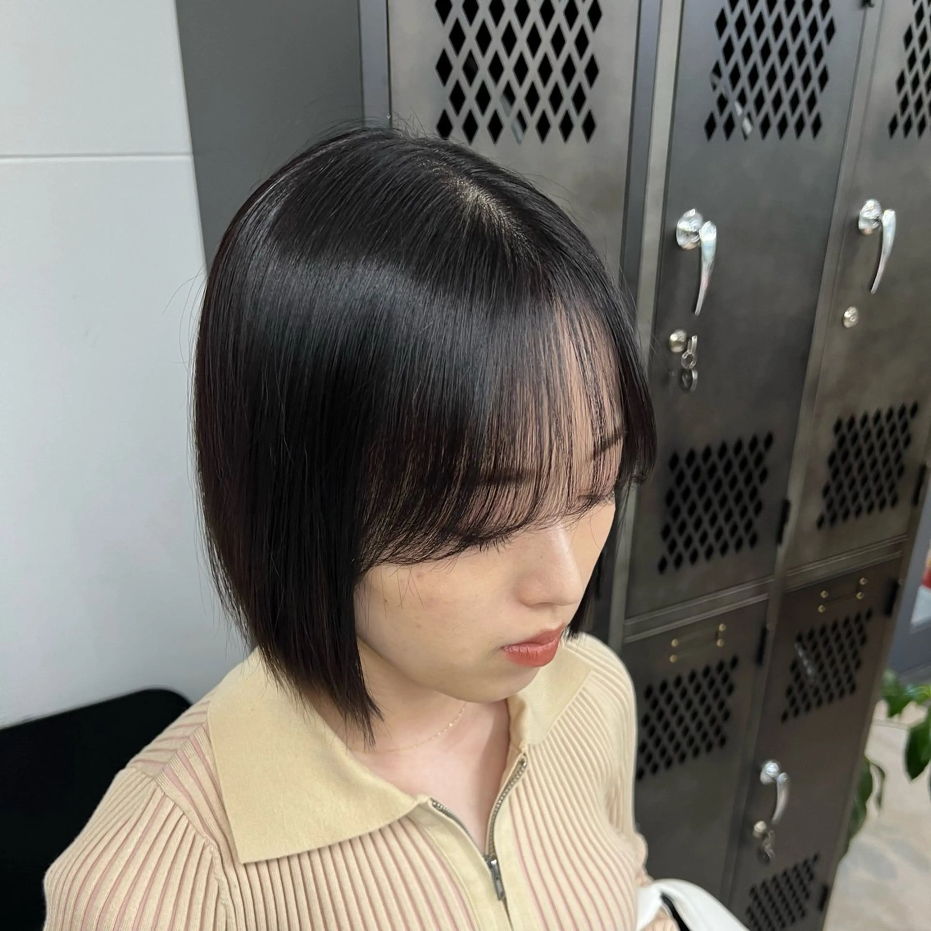 ショート ヘアカラー トリートメント INORI|艶カラ ー|フェイスレイヤーのヘアスタイル