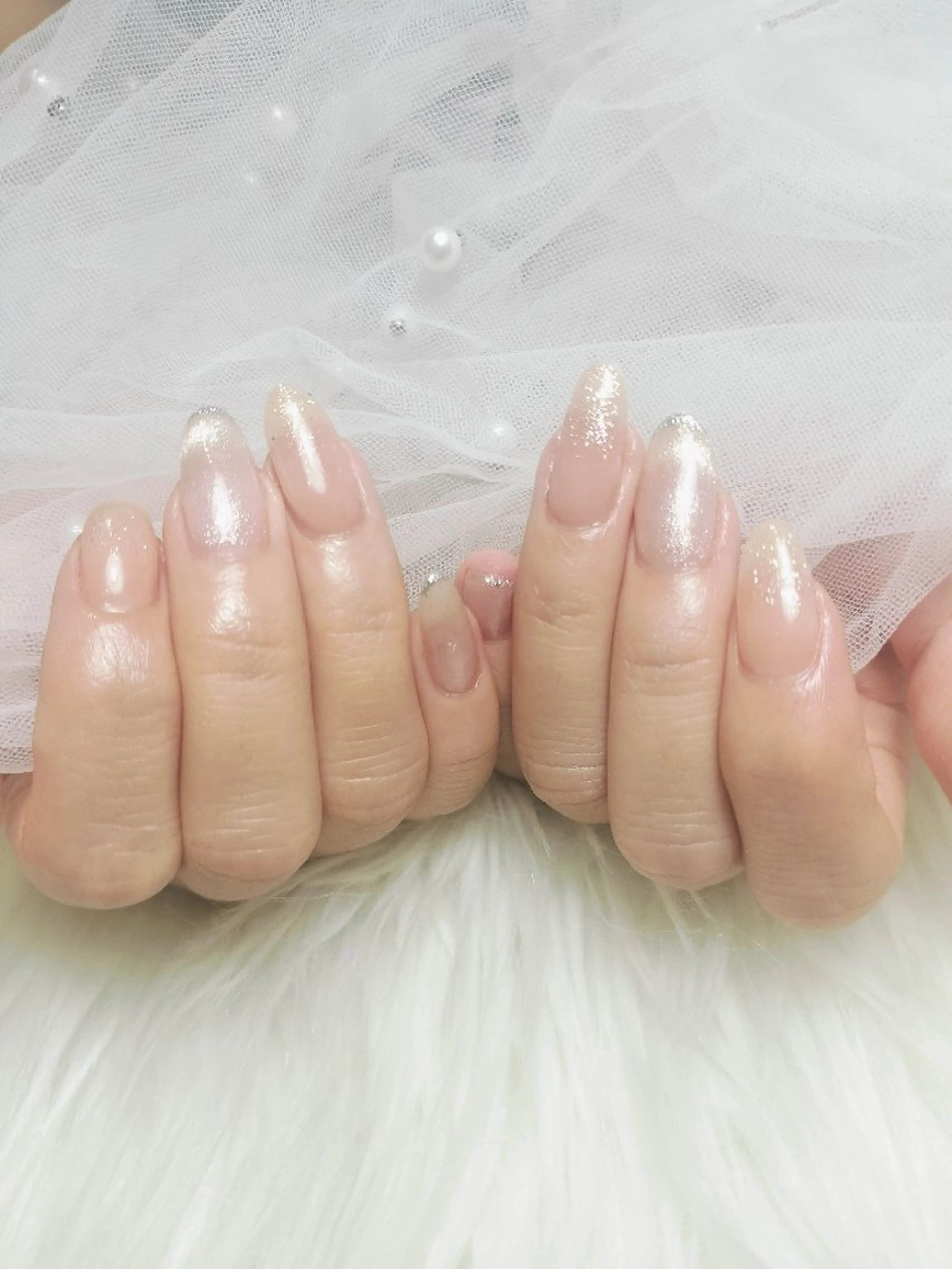 ネイル グラデーション ラメ(グリッター) ラメグラデーション マグネットネイル ハンドネイル MAKI🎀Nail 堺筋本町/心斎橋のネイルデザイン