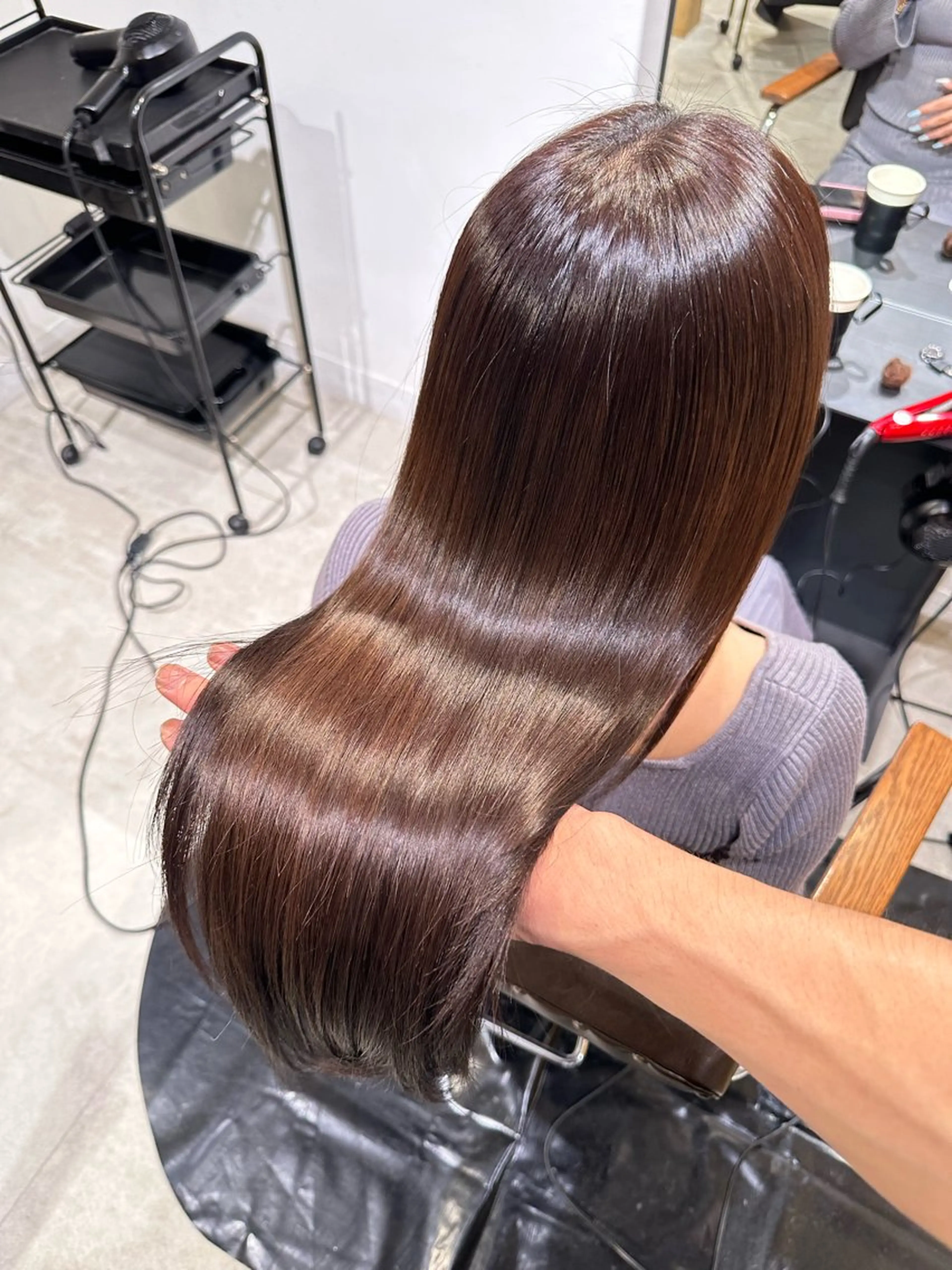 ロング ヘアカラー トリートメント DXシェアサロン渋谷所属・縮毛矯正🌝髪質改善 🌝しじたかゆきのヘアスタイル