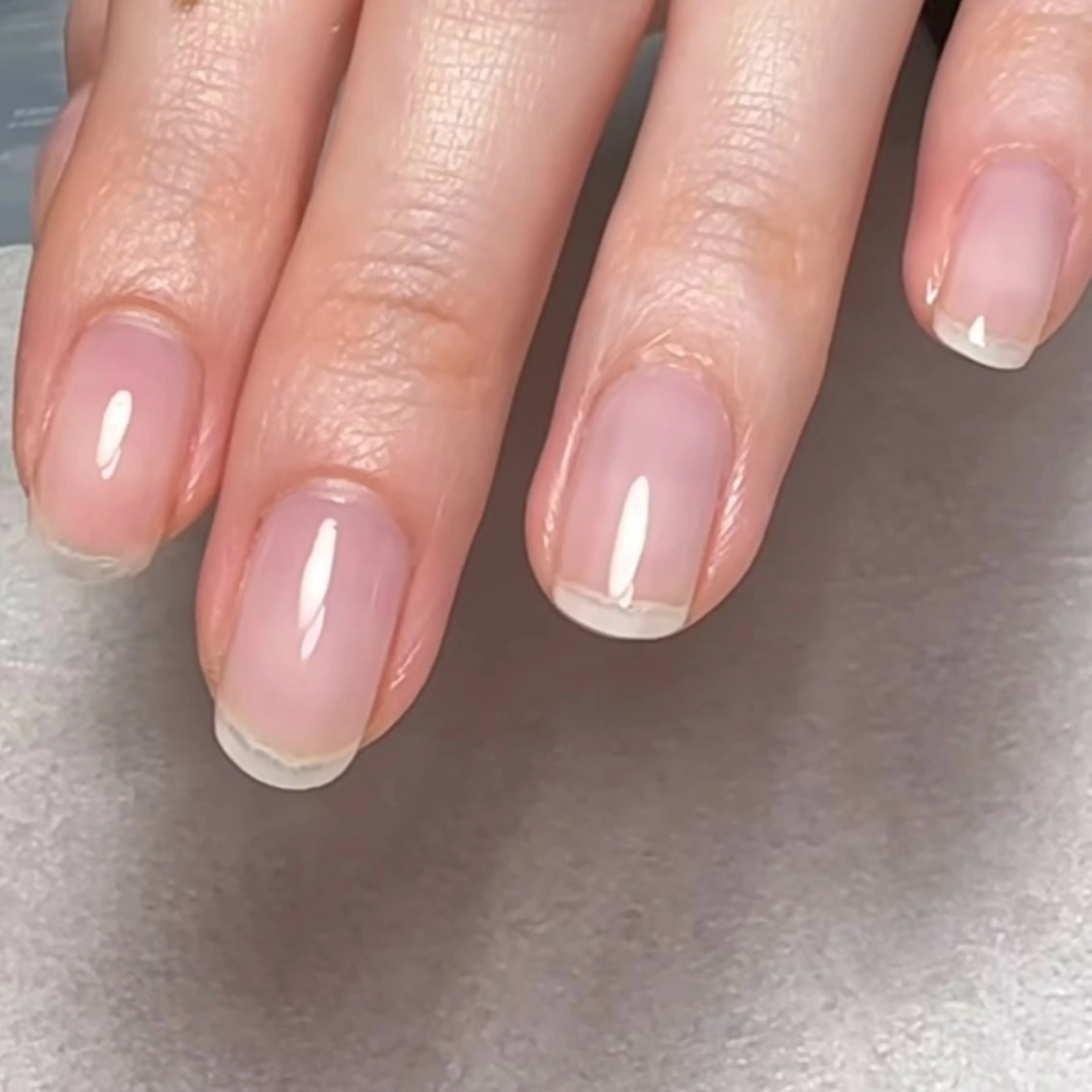 hand🧸【自爪育成クリアジェル】職場ネイルNGの方も◎ ¥4500の写真