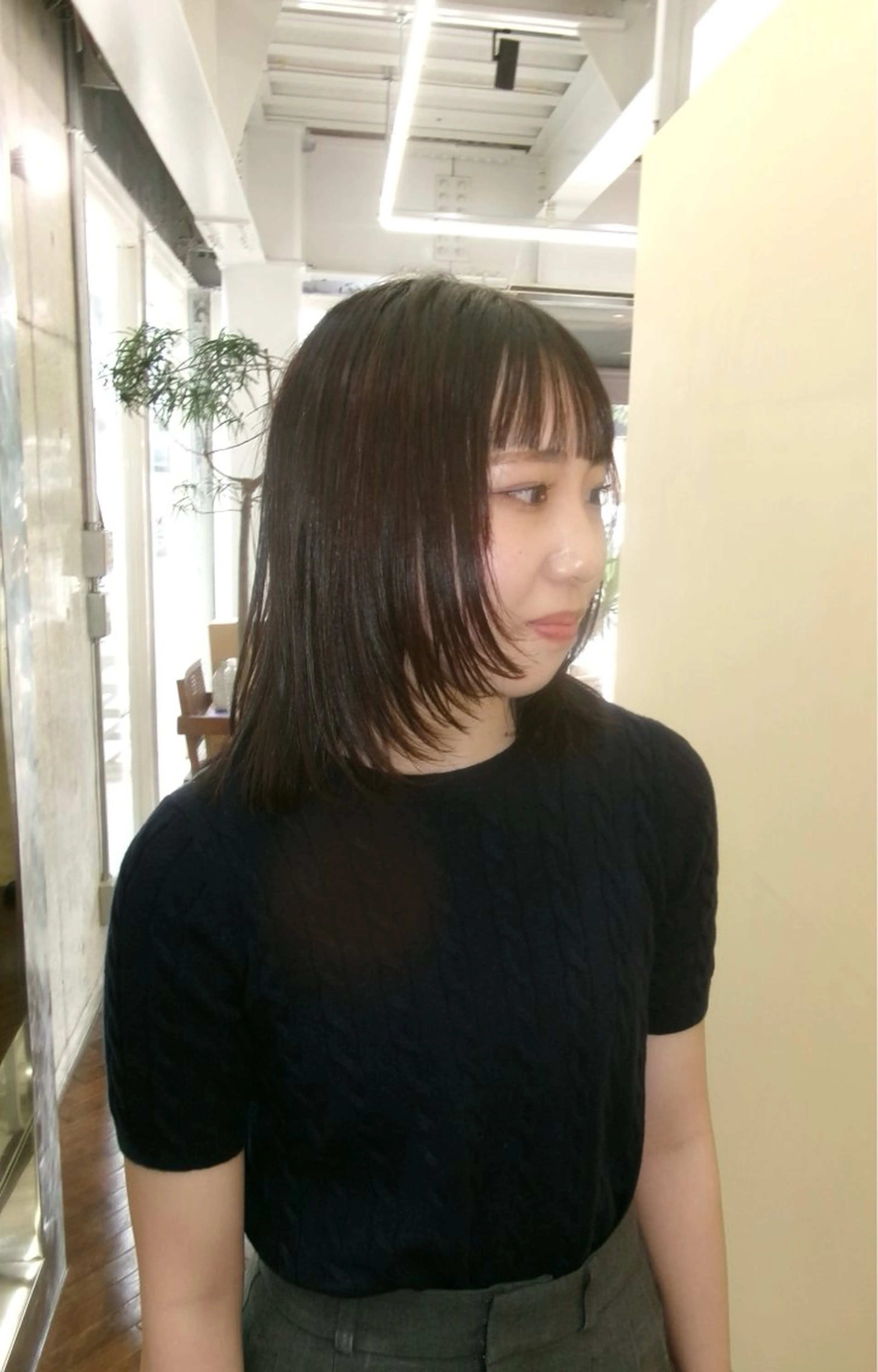 ミディアム レイヤーカット カット トリートメント ニワ/レイヤーカット /透明感カラー💎のヘアスタイル