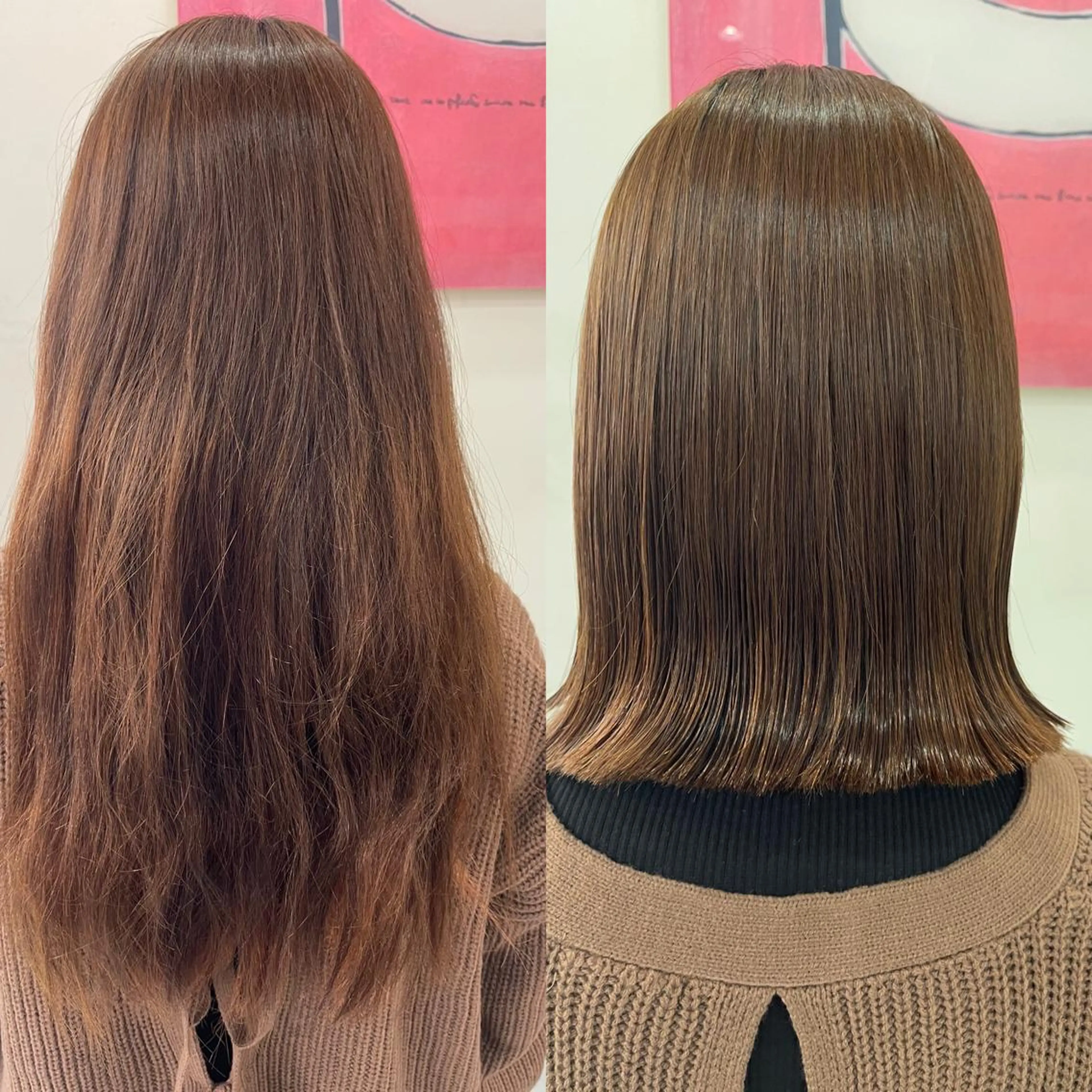 ミディアム パーマ カット 縮毛矯正 トリートメント 髪質改善/縮毛矯正 /ブリーチ矯正/岡部のヘアスタイル