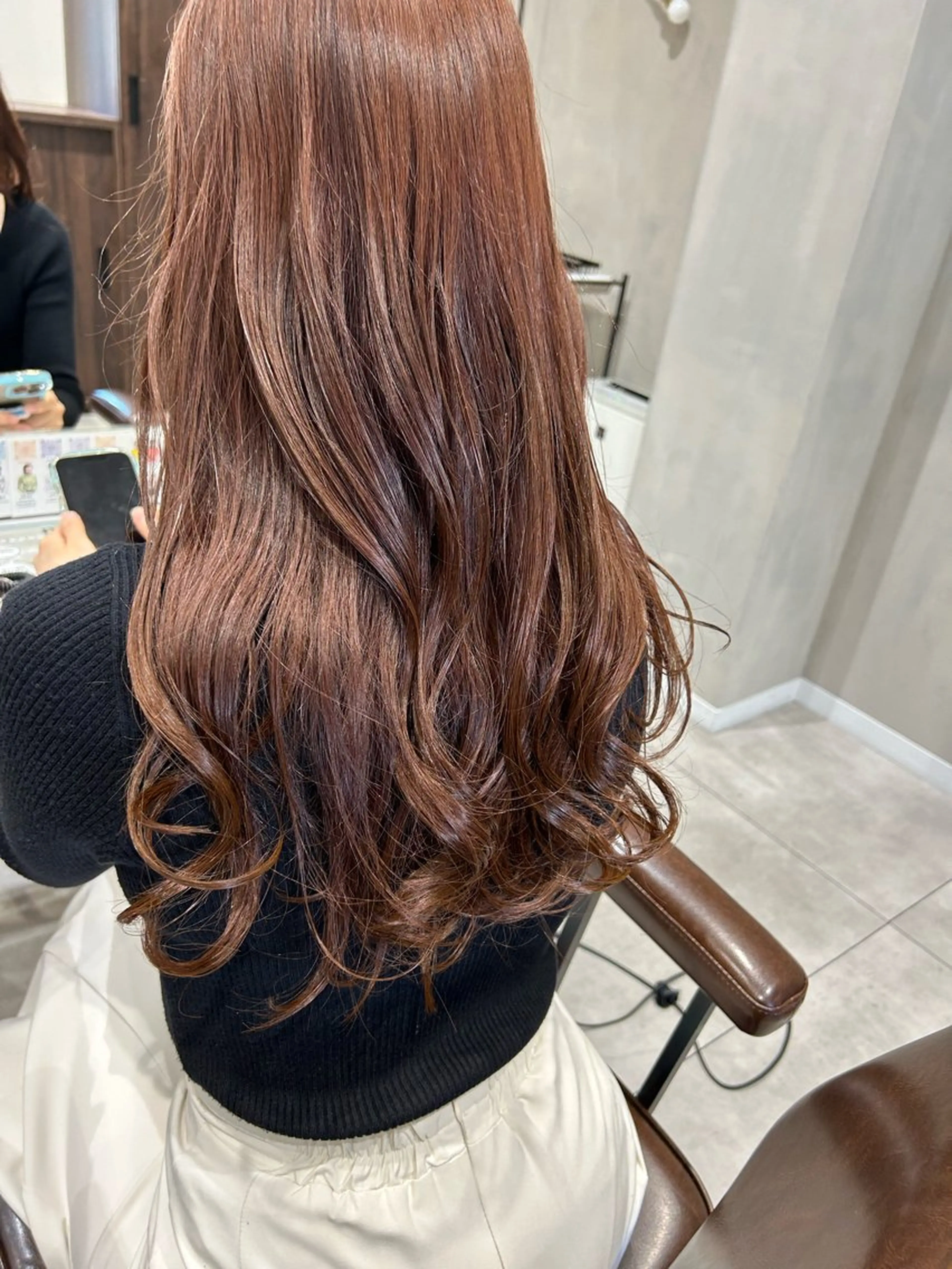 セミロング カラー カット ヘアカラー オリーブベージュ/ ブリーチなし透明感のヘアスタイル