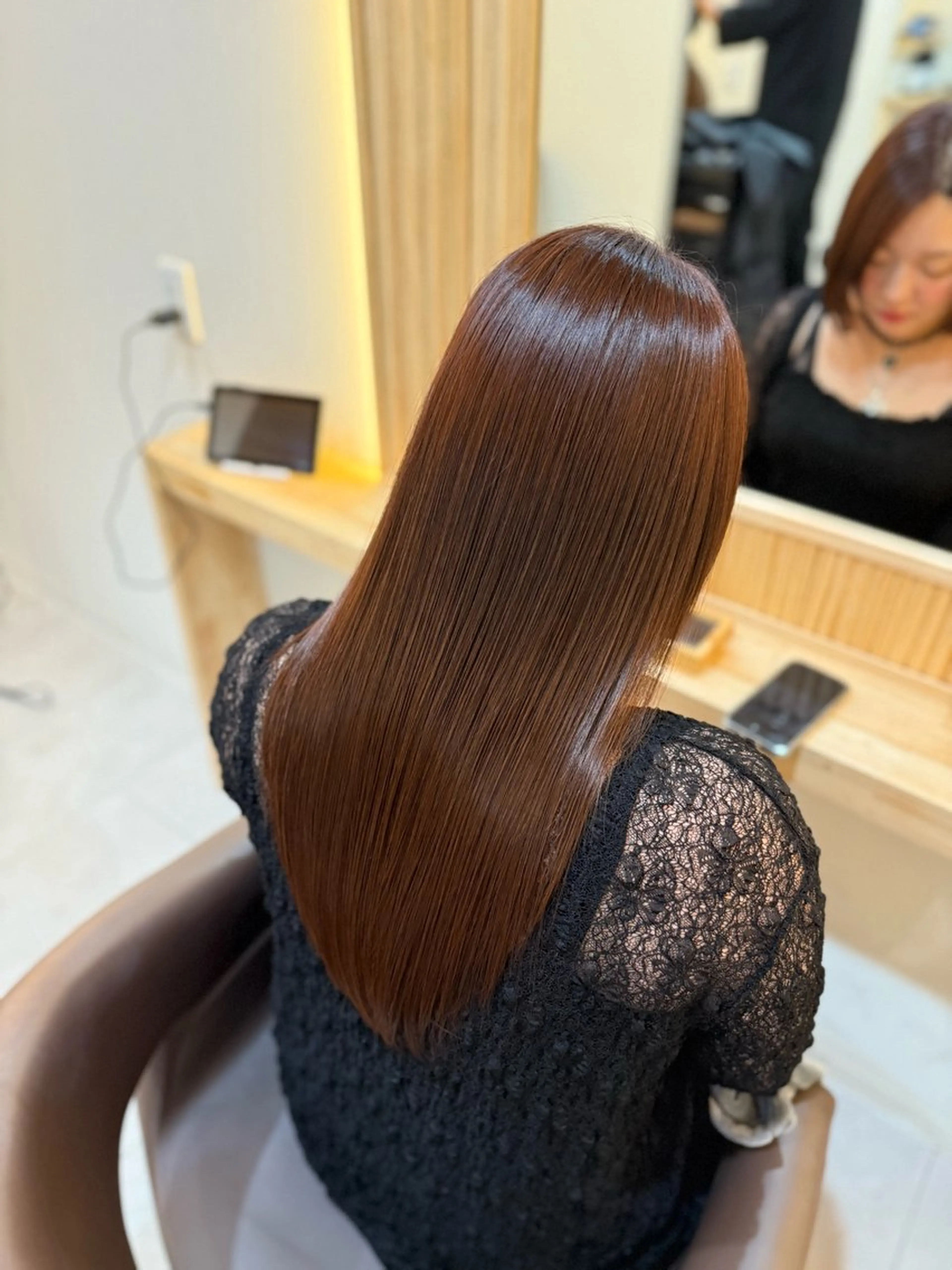 ロング 縮毛矯正 トリートメント トリートメント attrait南堀江所属・絹髪職人 KAISEI艶髪のヘアスタイル