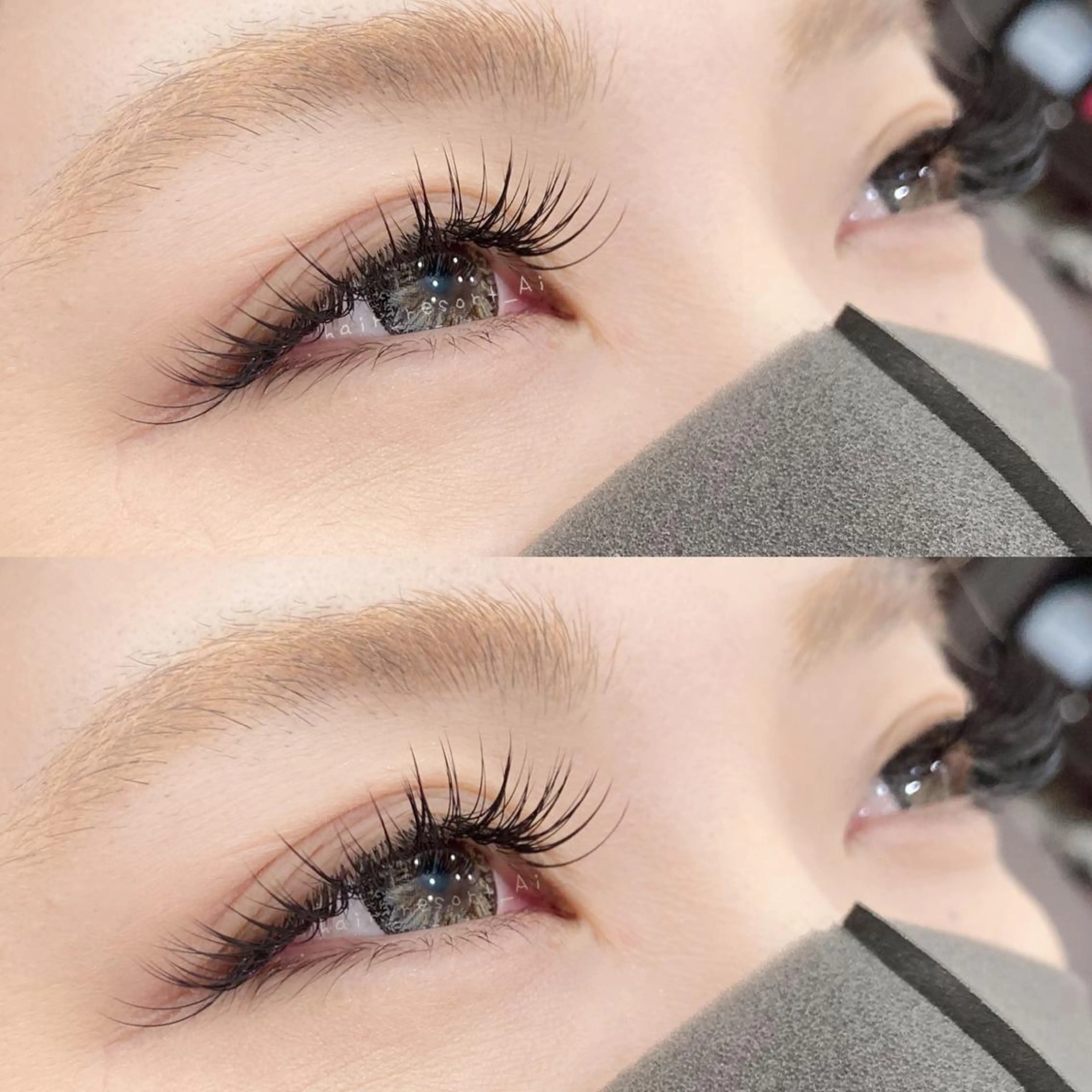 マツエク・マツパ 付け放題 フラットラッシュ セーブル RIFARE代々木 北井のマツエク・マツパデザイン