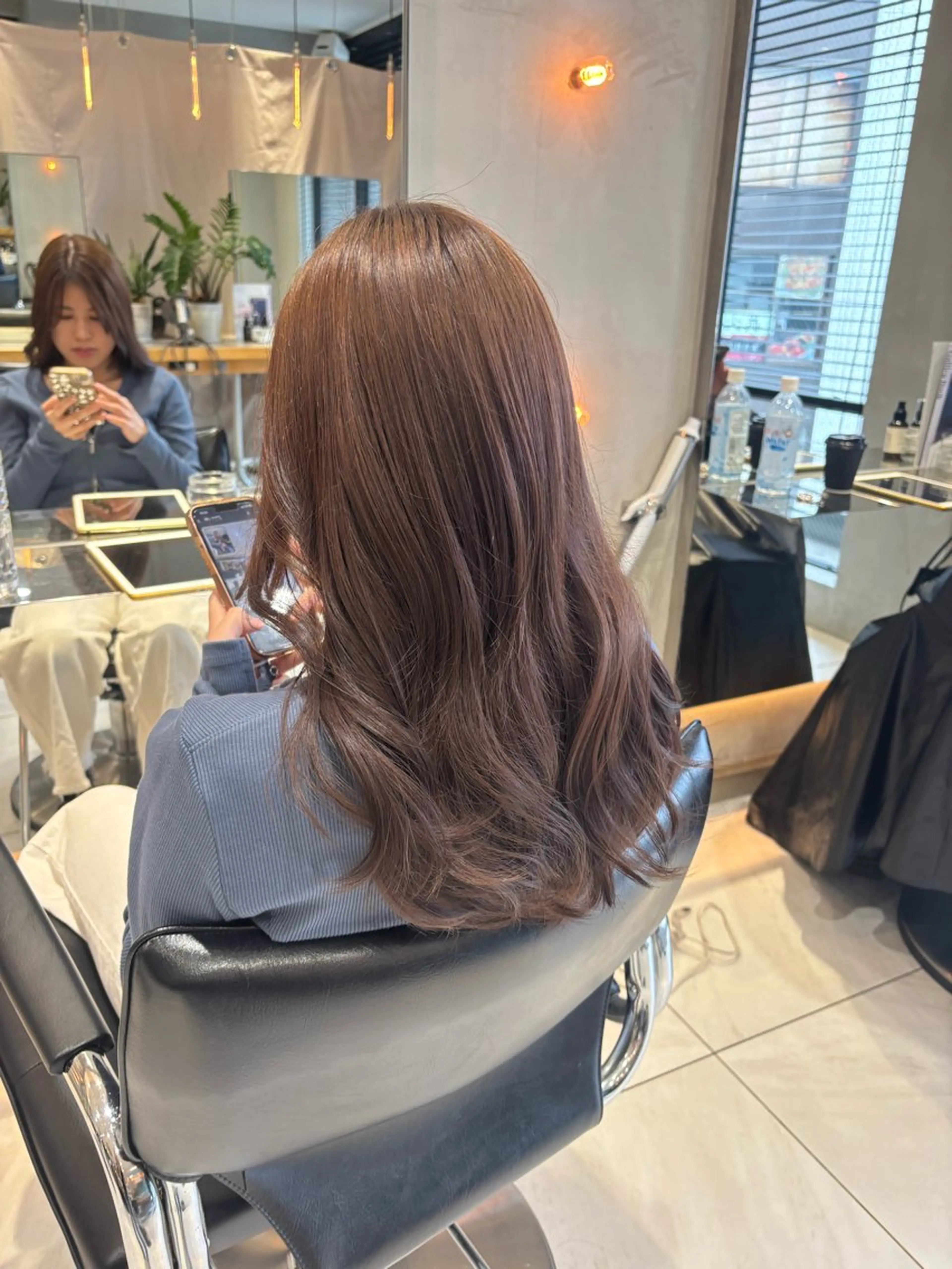 セミロング カラー ヘアアレンジ ヘアカラー 艶髪/レイヤーカット 🐣misakiのヘアスタイル