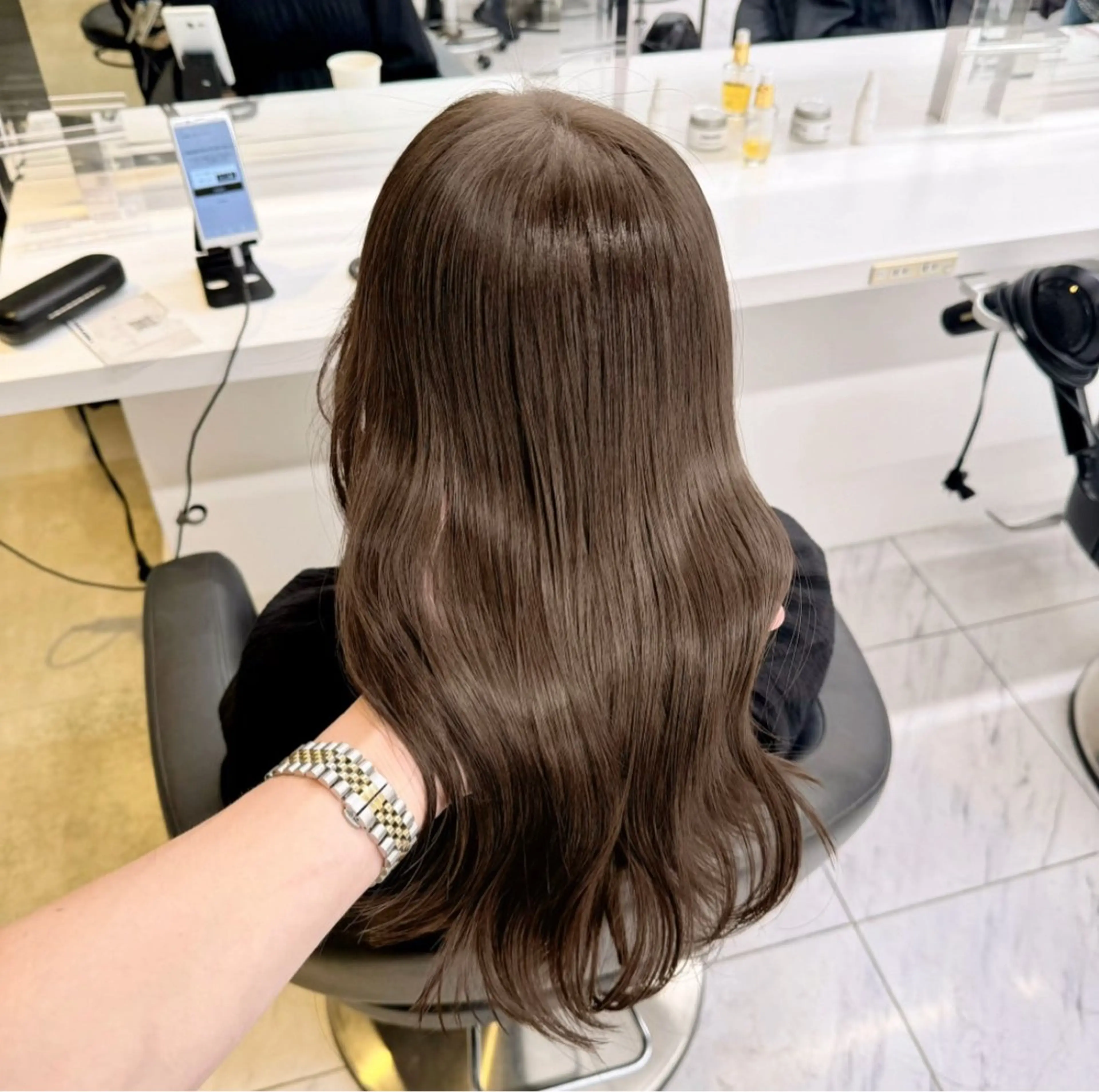🥂８月限定クーポン🥂ブリーチなしダブルカラー🧴（ヘーゼルベージュ、オリーブなど◎＋オリジナルトリートメント🤍の写真