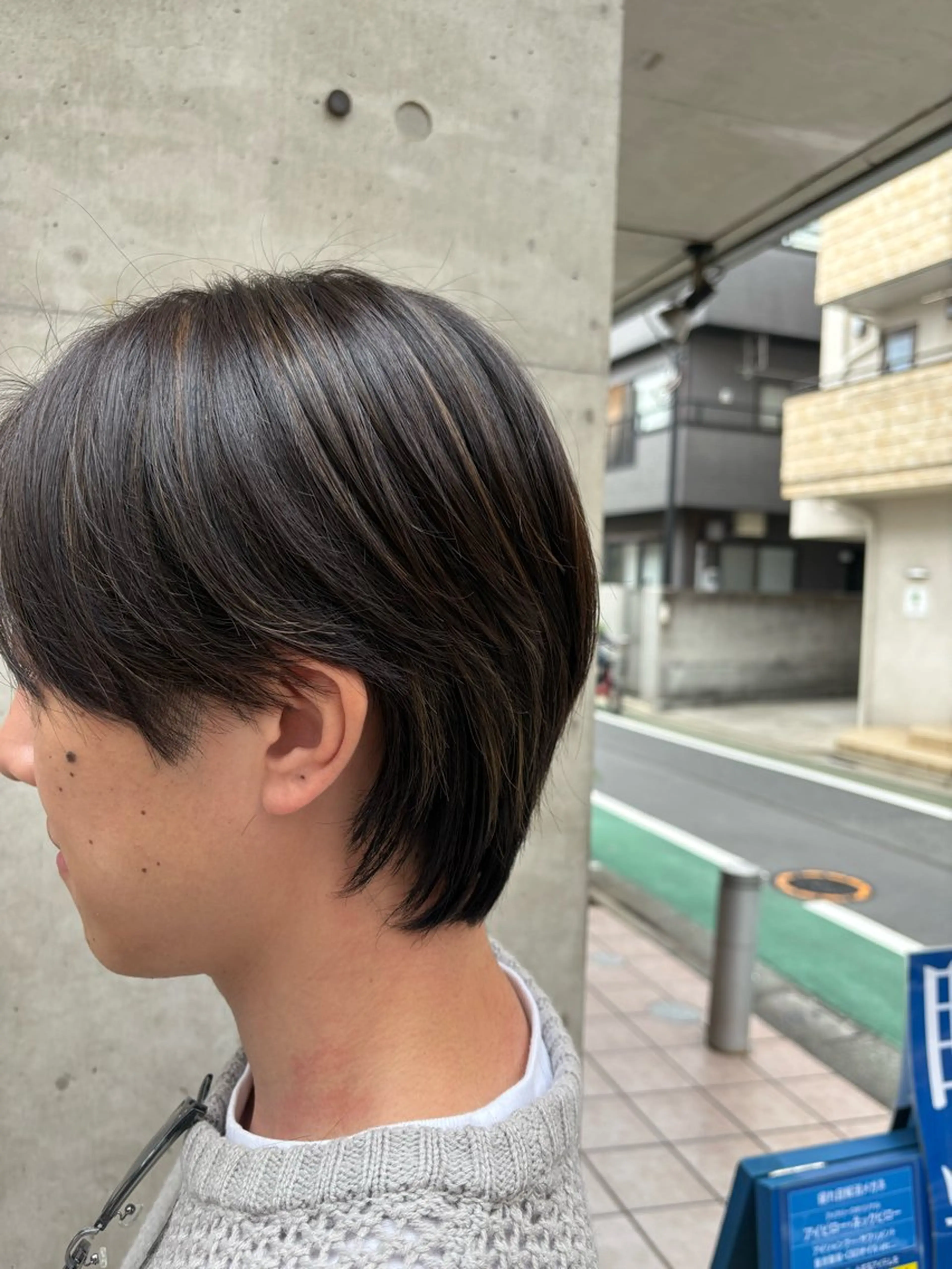 ショート カラー メンズ メンズハイライト ハイライトカラー ハイライト ヘアカラー ニュアンスカラー／ 久住綾香のヘアスタイル
