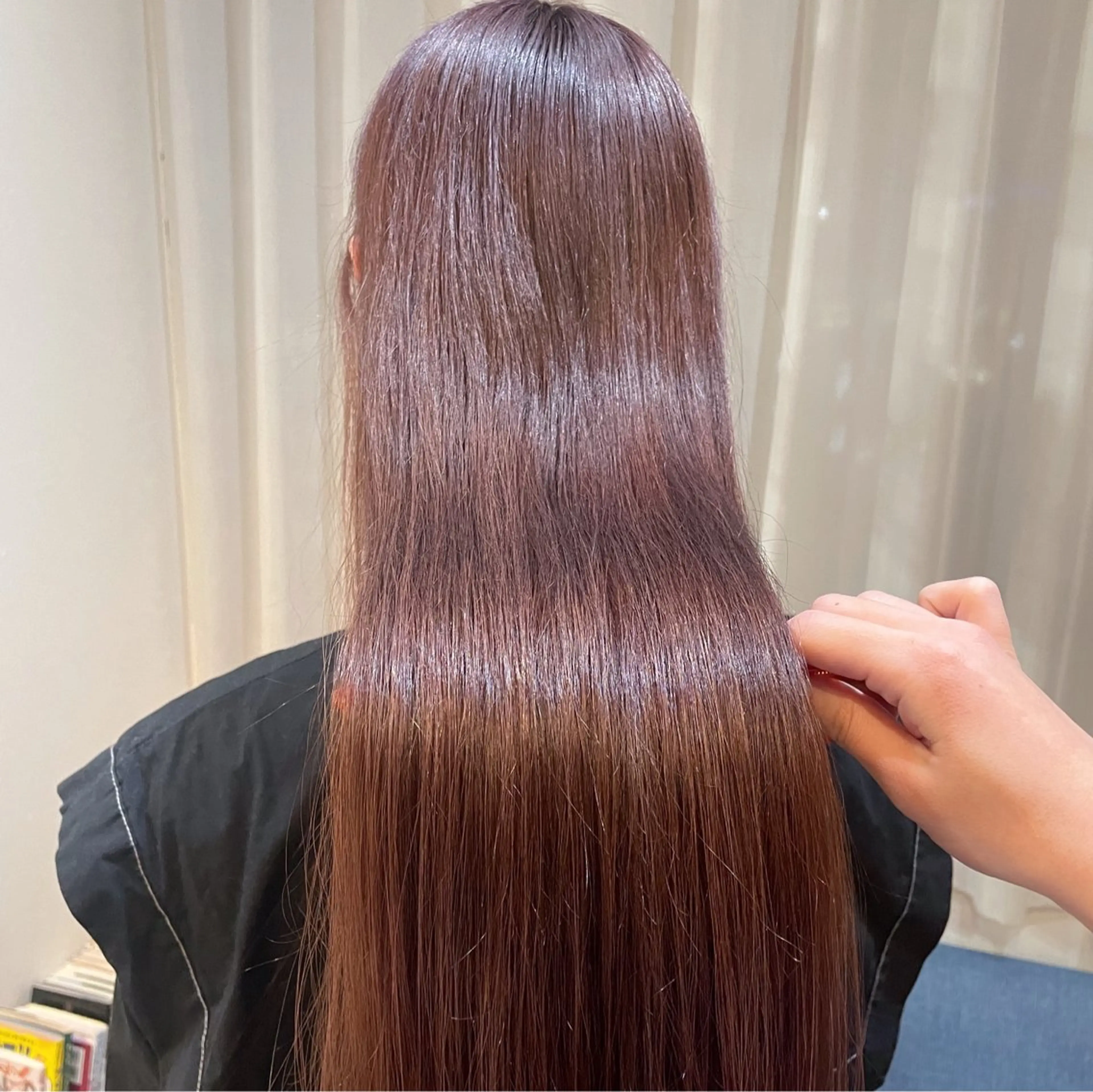 セミロング トリートメント なつき/艶ピンク/ girly hairのヘアスタイル