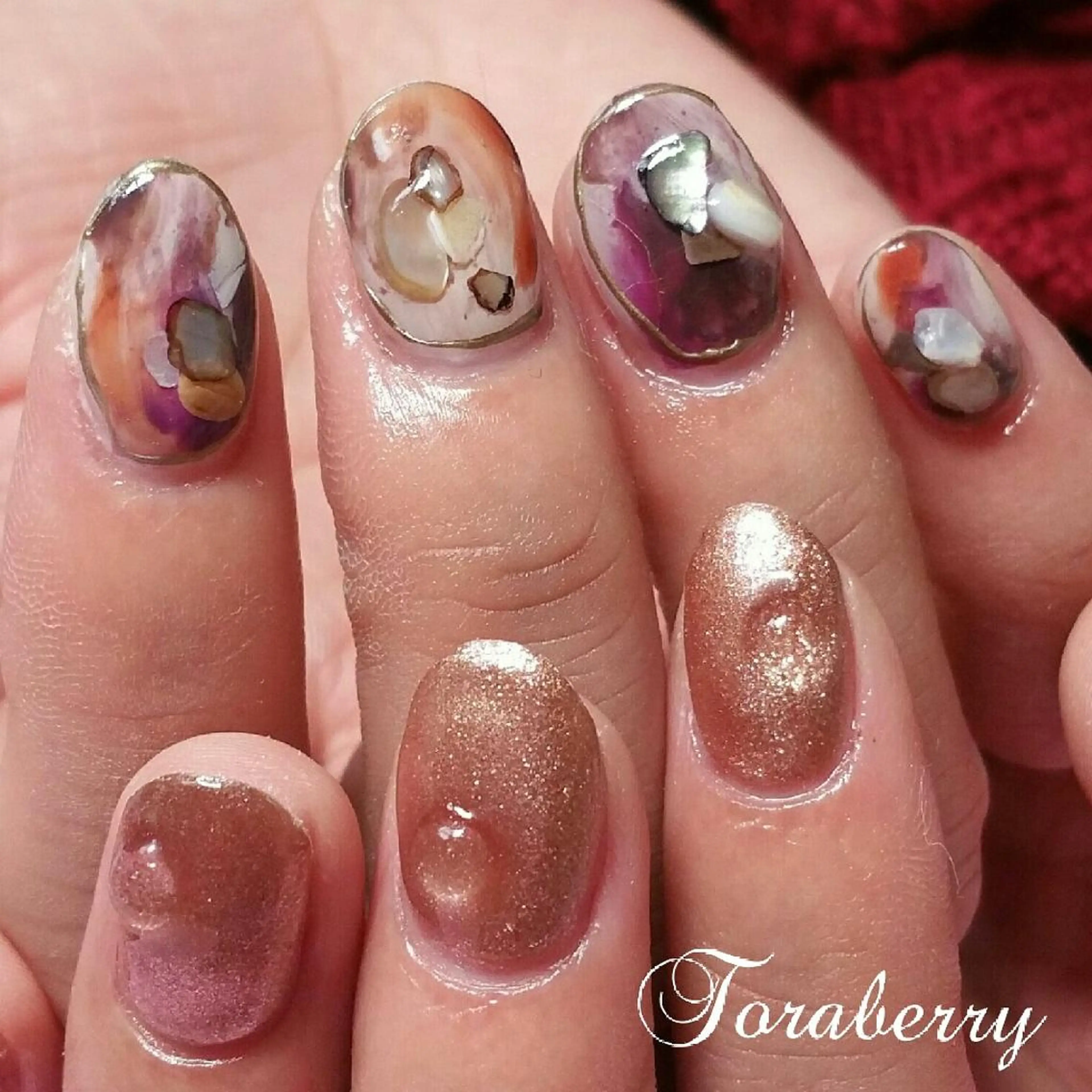 ネイル ニュアンスネイル ハンドネイル ネイリスト なつみのネイルデザイン