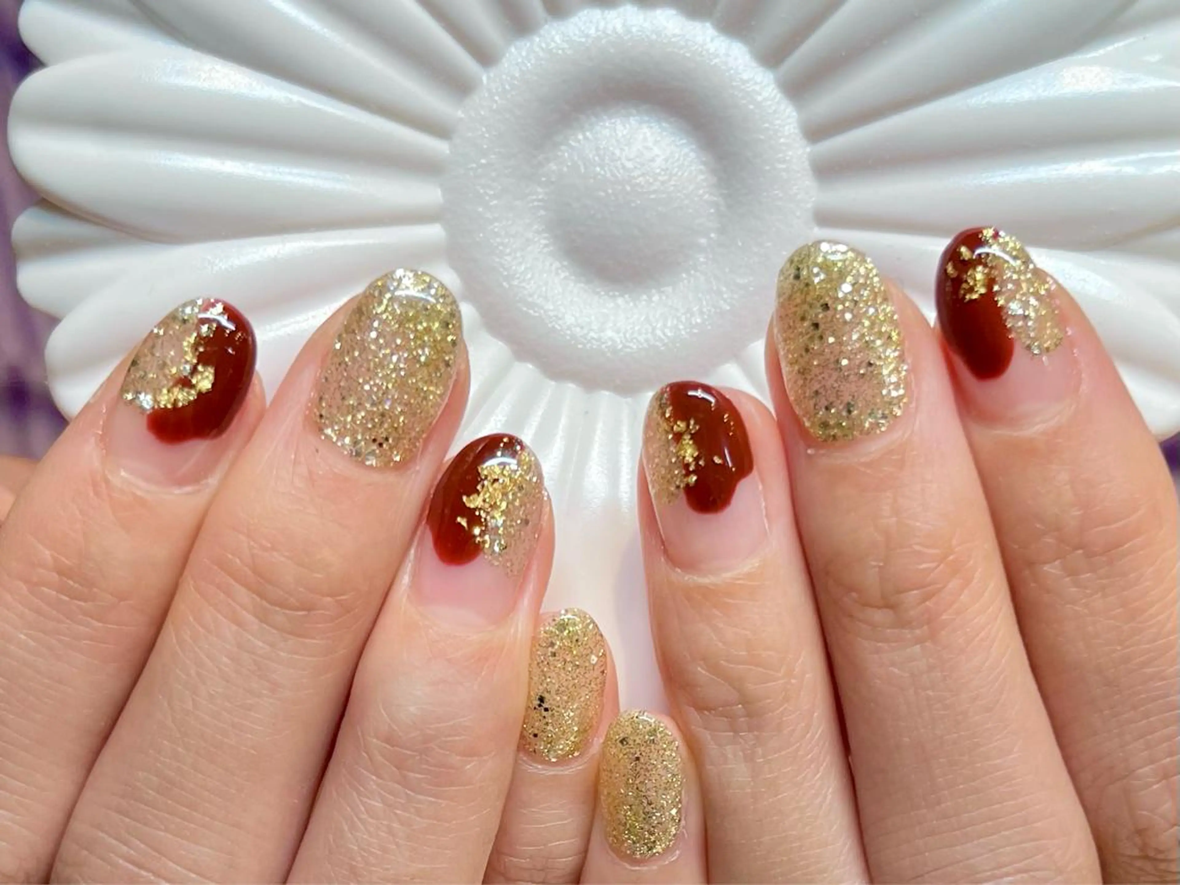 ショート カラー ネイル アートネイル オフィスネイル ワンカラーネイル ショートネイル ネイルサロン リリーブランシュ所属・森 瑞紀のネイルデザイン