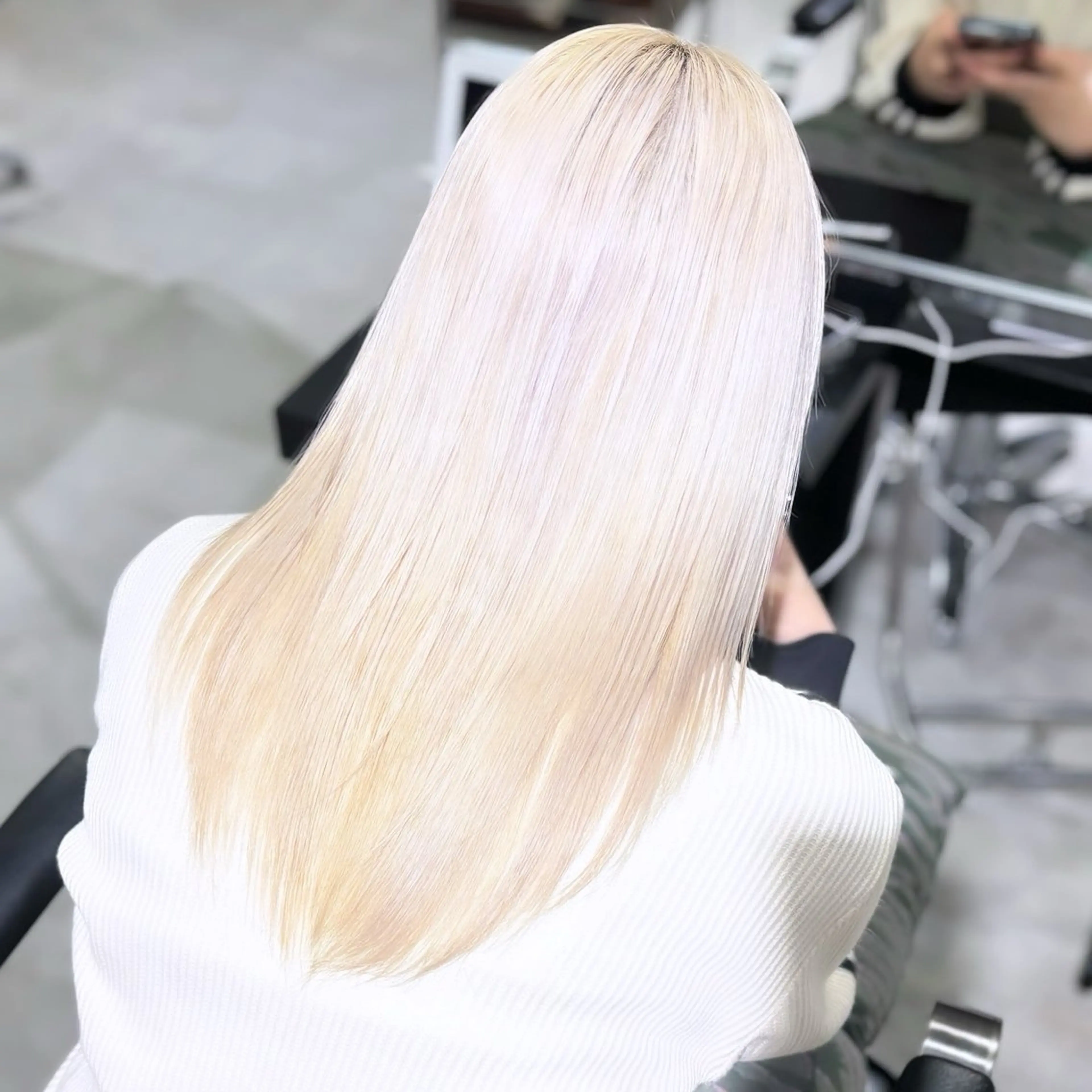 カラー ヘアアレンジ ブリーチ ブロンド ハイトーンカラー ヘアカラー トリートメント 艶髪ハイトーン/ ブロンド/Nagiのヘアスタイル