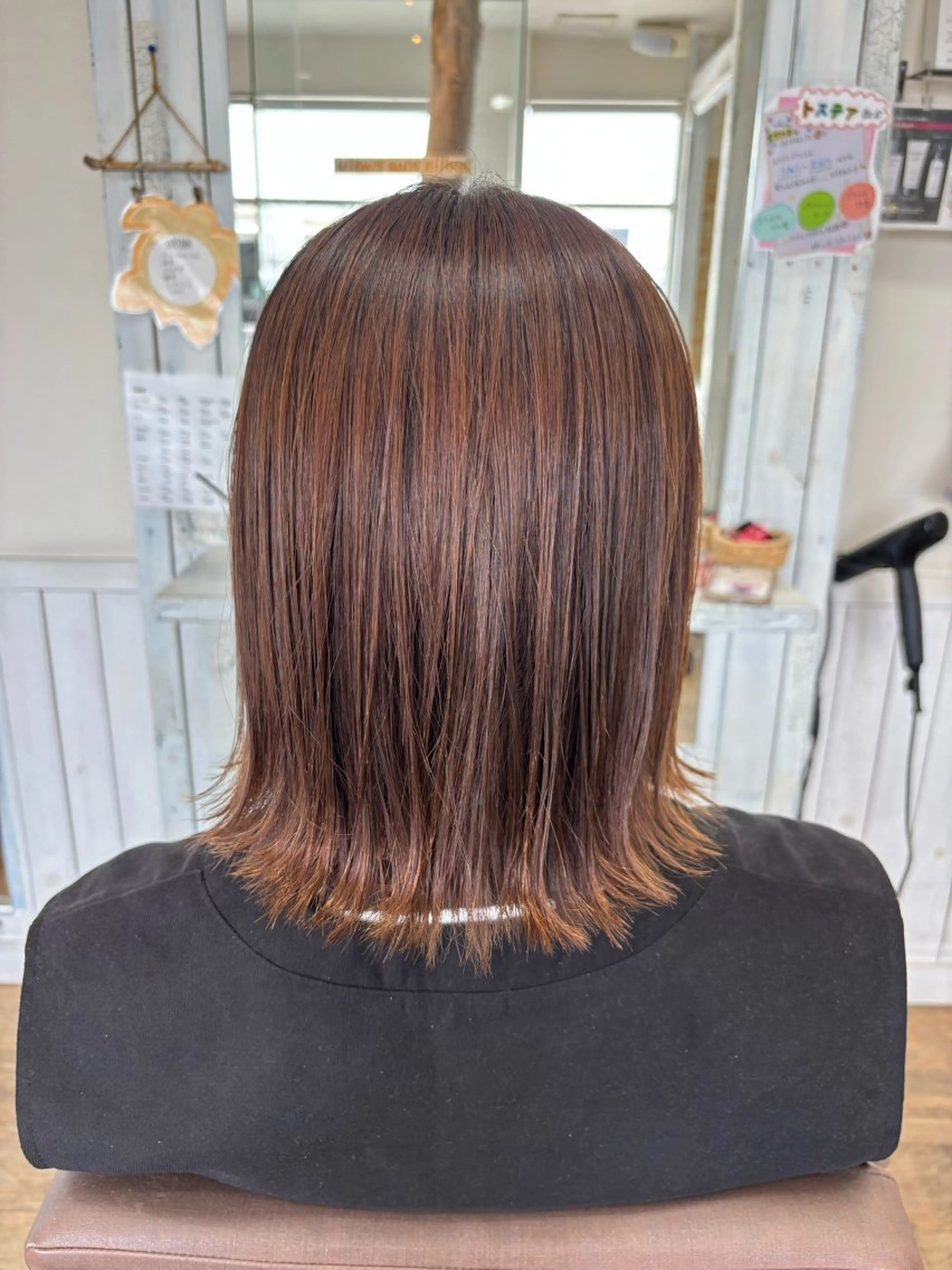 ミディアム パーマ 外ハネヘア kokua ✂︎ 　nissyのヘアスタイル