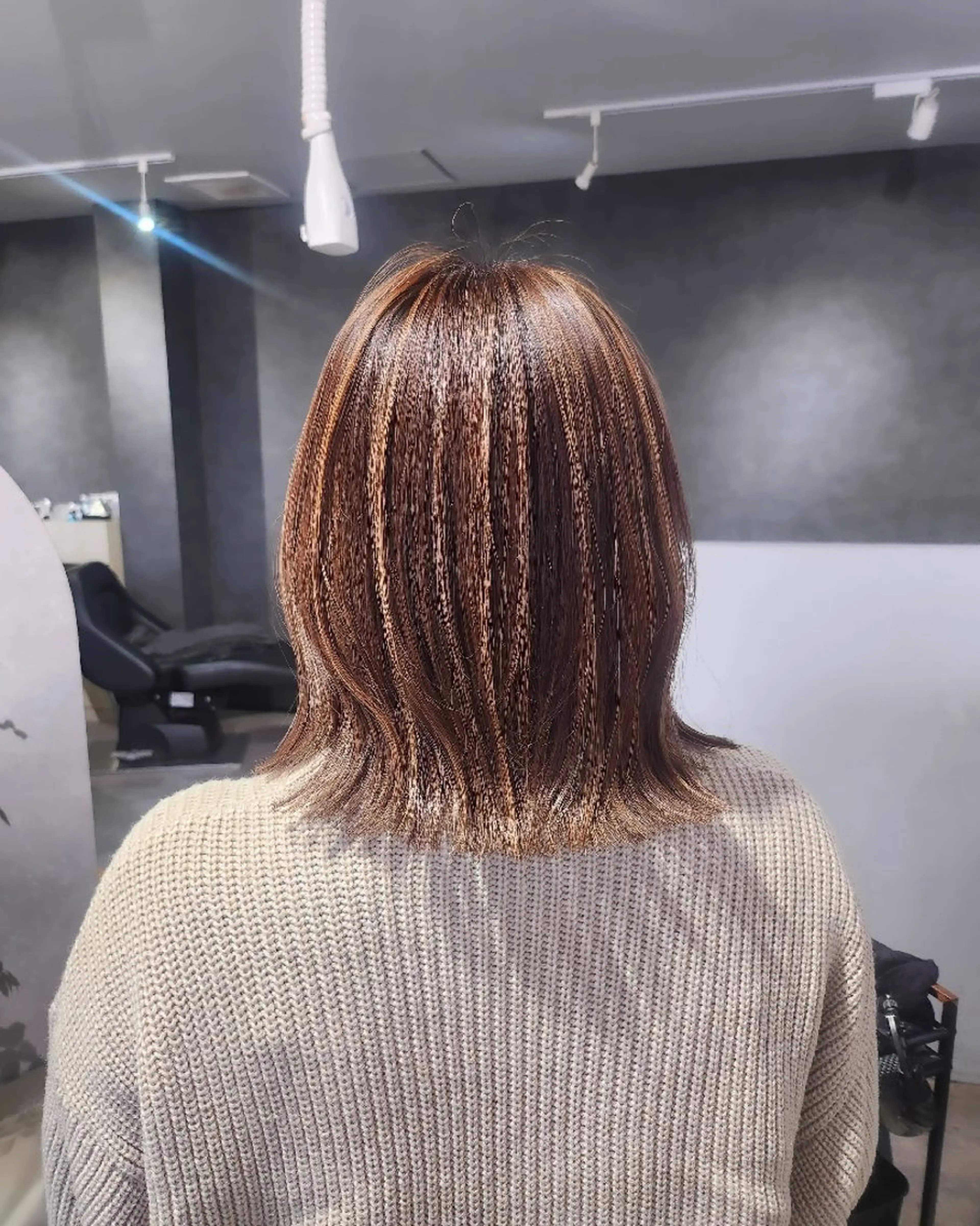 ミディアム カラー ハイライトカラー ハイライト LUANAhair所属・金田 拓也のヘアスタイル