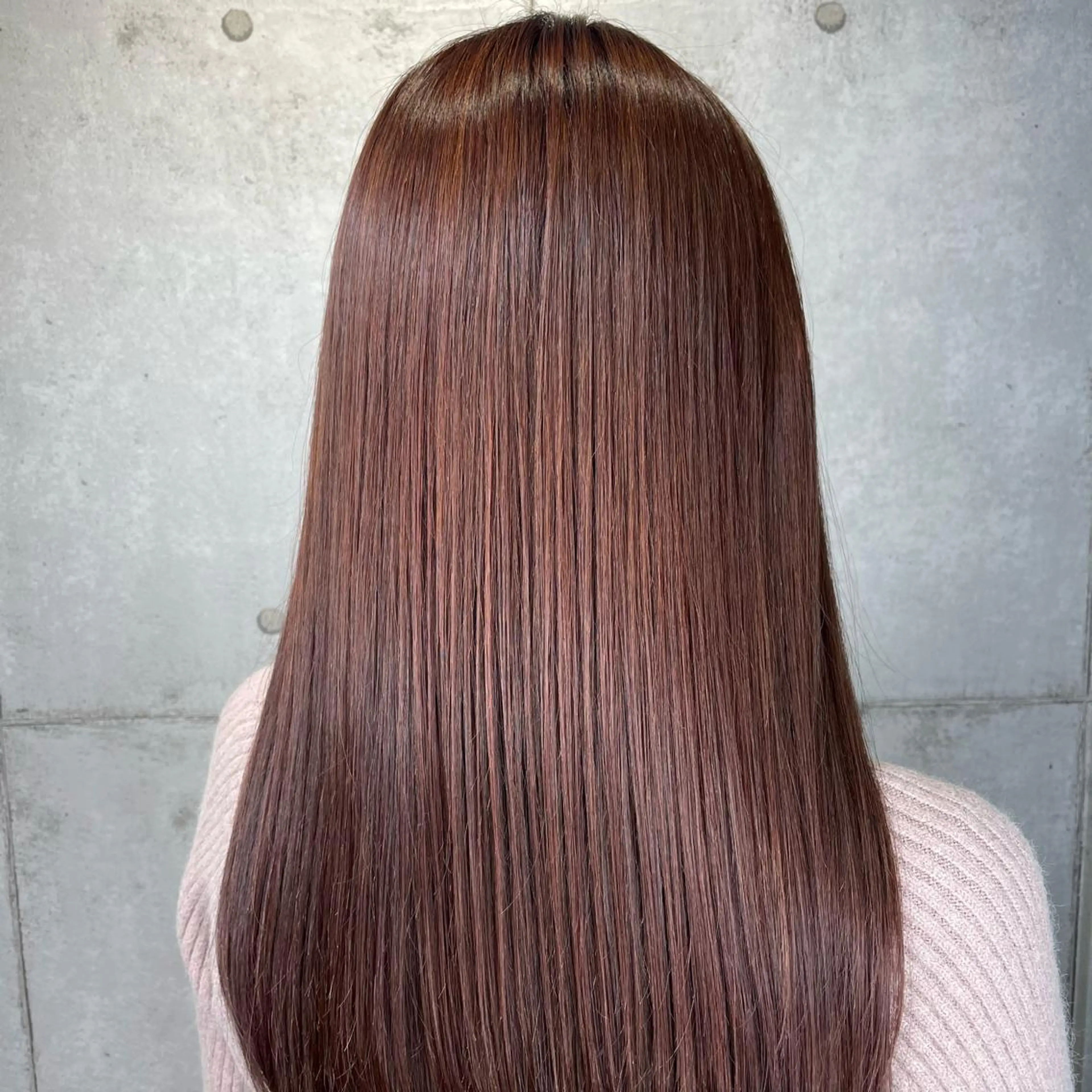 ロング カット 縮毛矯正 newi宮崎 akioのヘアスタイル