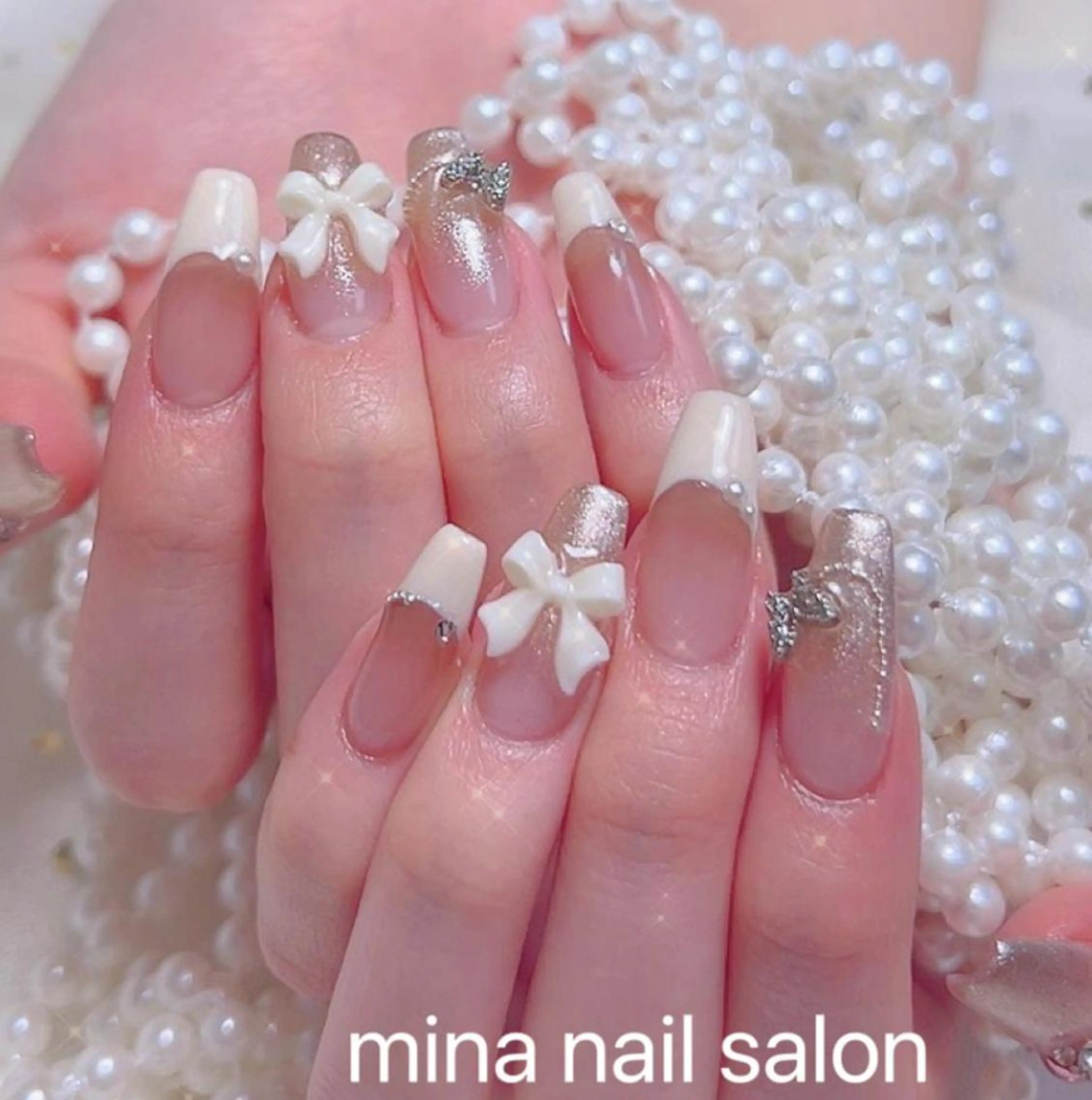 ネイル Mina🧸 韓国風ネイル🎀のネイルデザイン