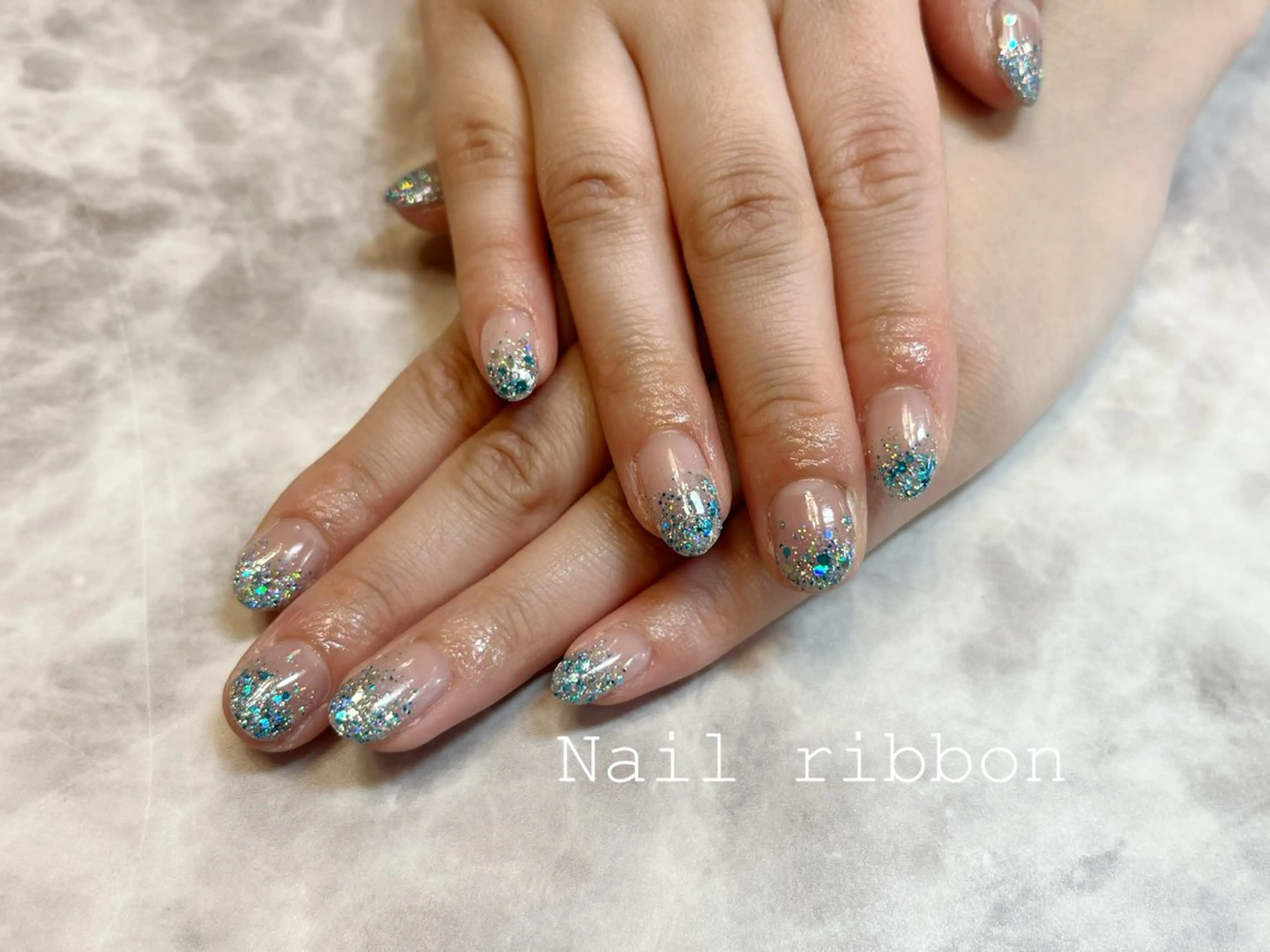 ネイル ネイルリボン 笠井のネイルデザイン