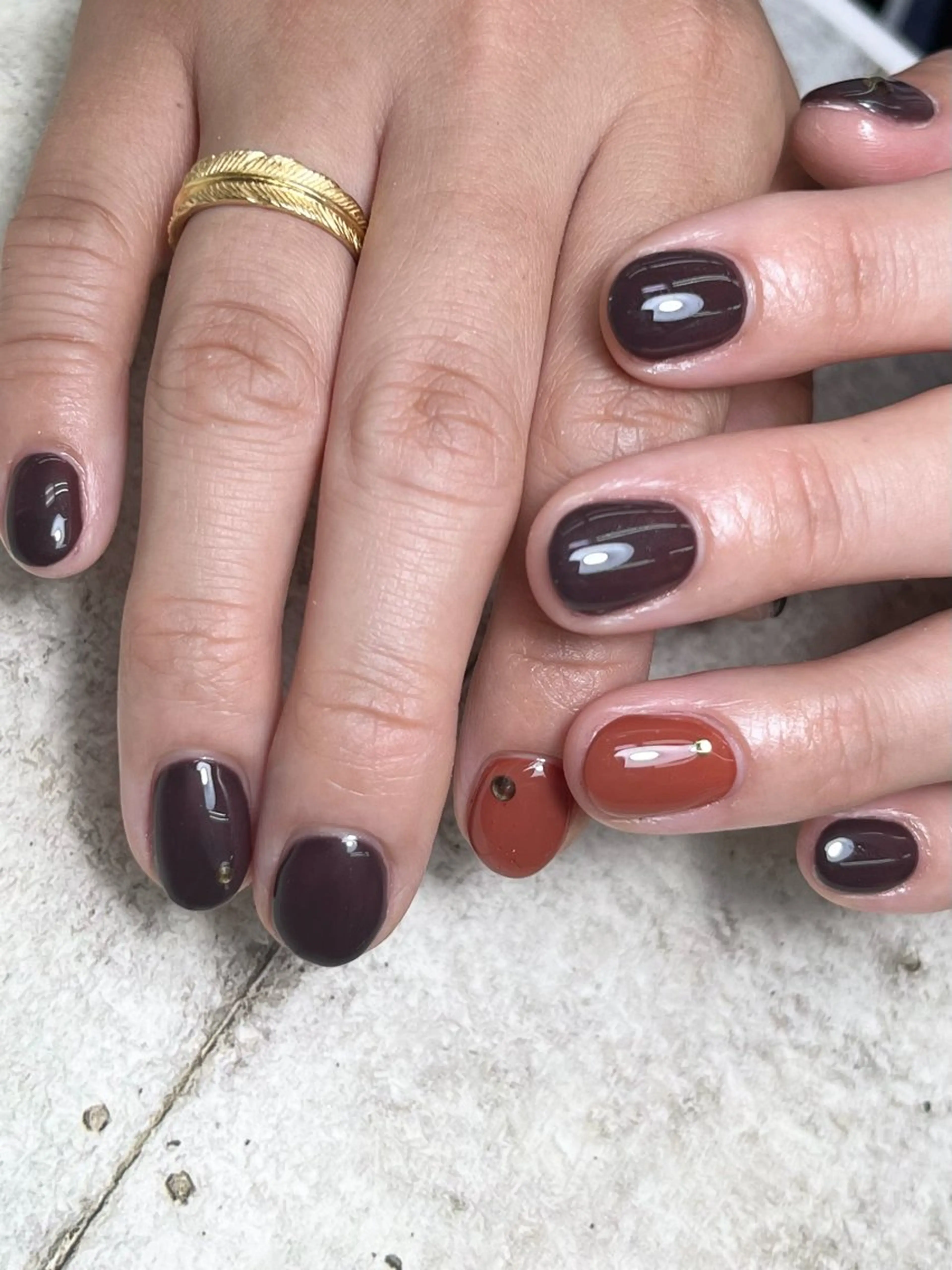 ネイル ワンカラーネイル EYE &NAILDAYのマツエク・マツパデザイン
