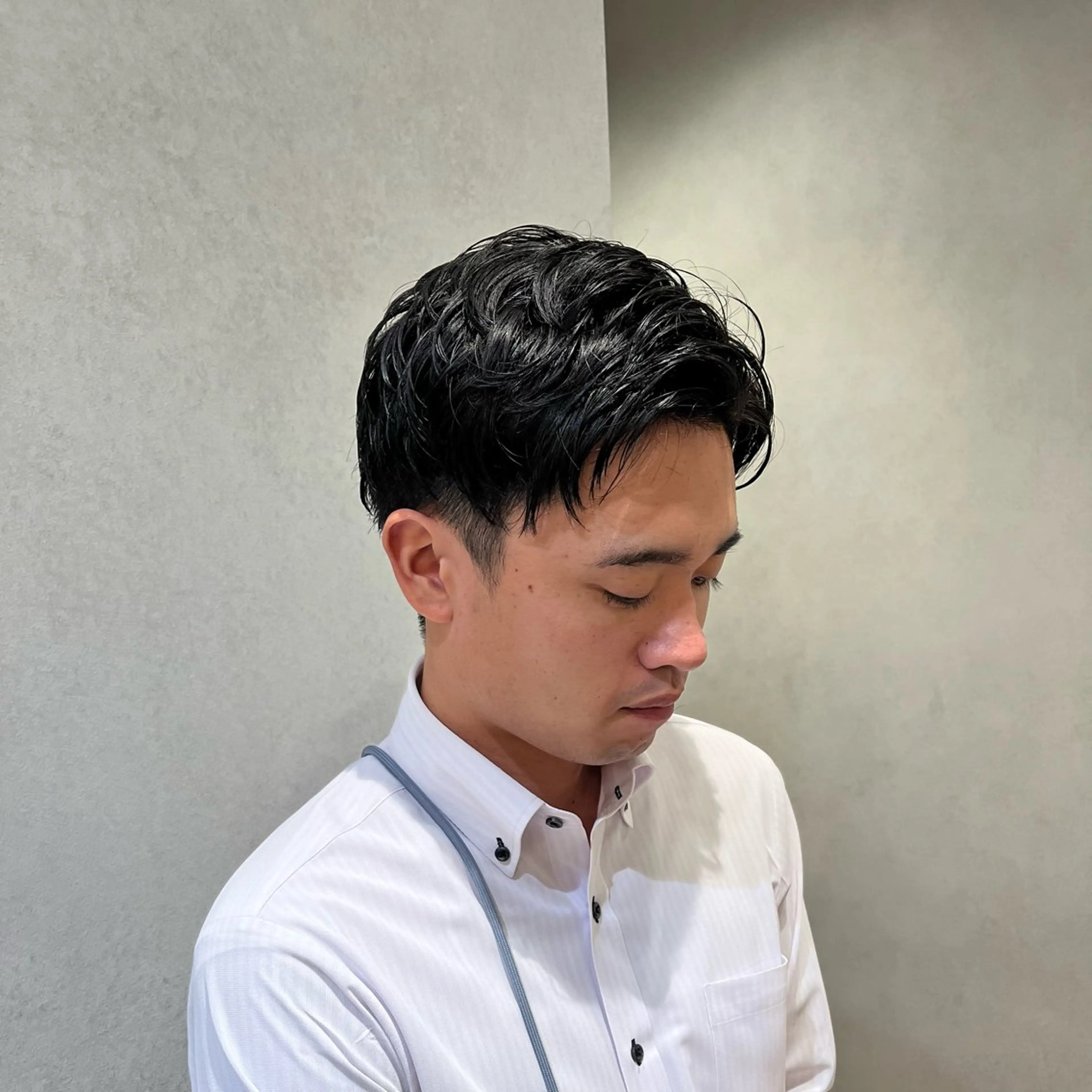 ショート メンズ メンズパーマ 刈り上げ ショートヘア カット CANAAN hair salon 表参道店所属・🌿‬ナチュラルヘア /パーマ/蒼真🍃のヘアスタイル