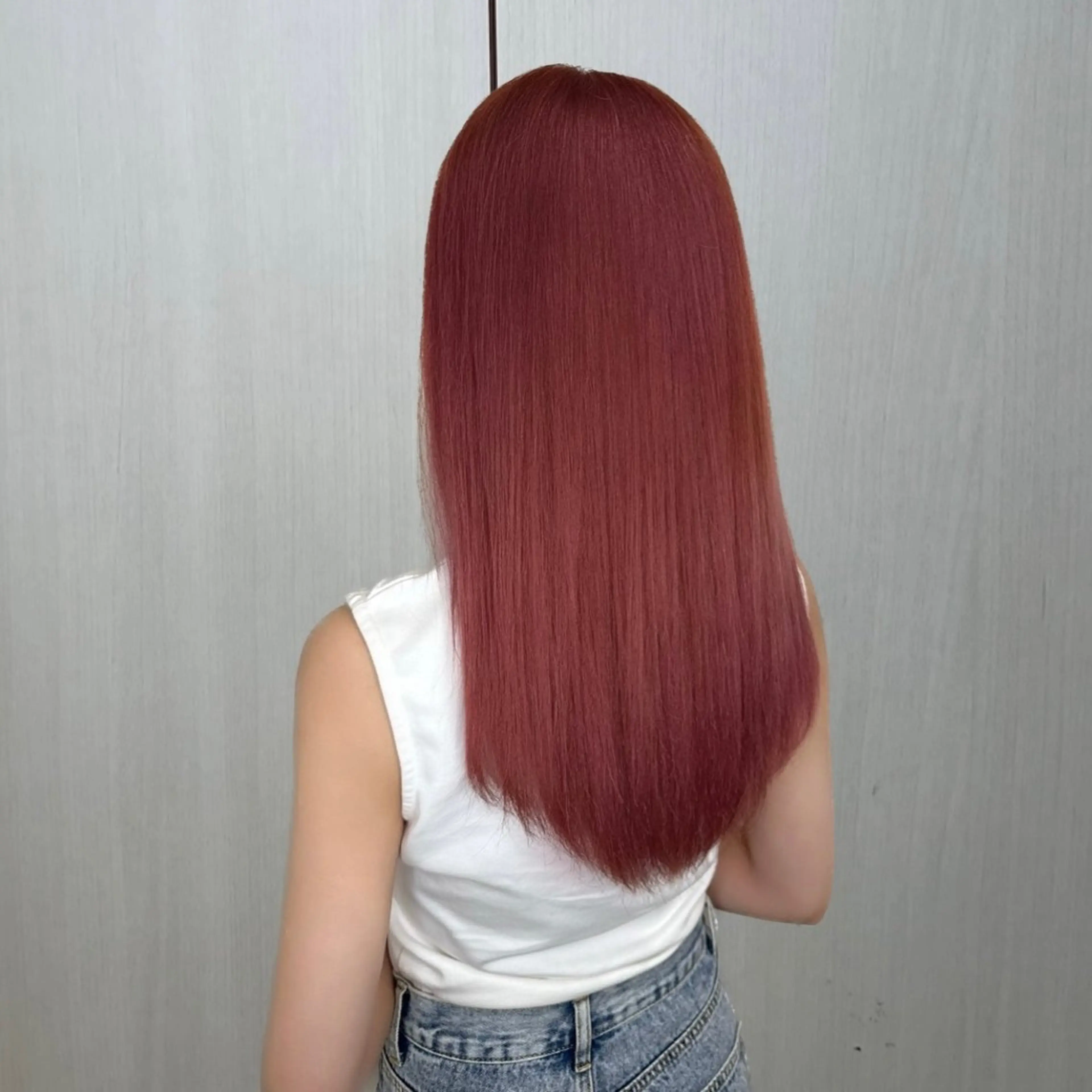 セミロング カラー ヘアカラー エクステ 🦋エクステ🦋 TOMOKAのヘアスタイル