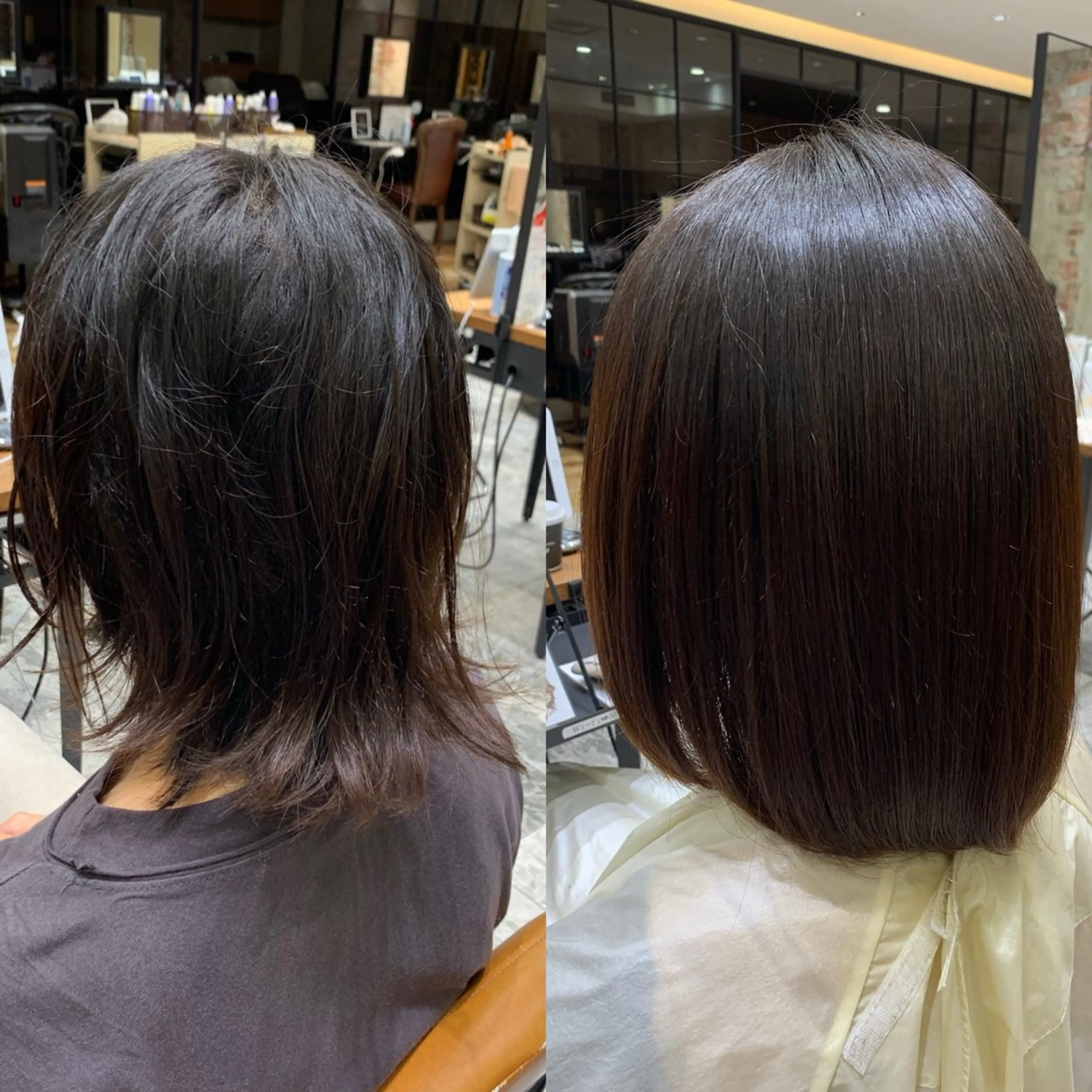 ミディアム カラー パーマ カット ヘアカラー 縮毛矯正 トリートメント 新宿✨レイヤーカット 韓国ヘア/坂本亜裟海のヘアスタイル