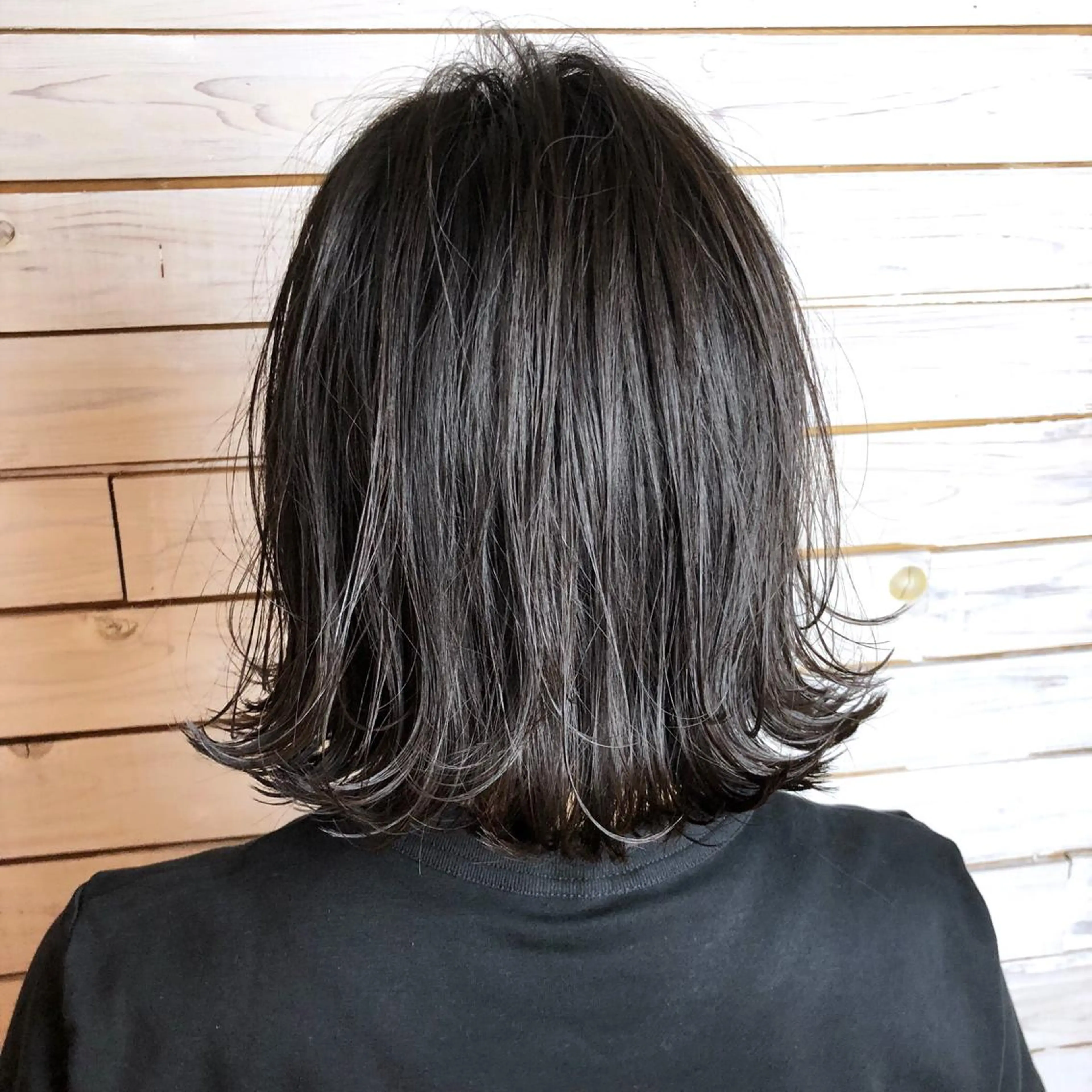 ミディアム カット 藤井 一輝のヘアスタイル