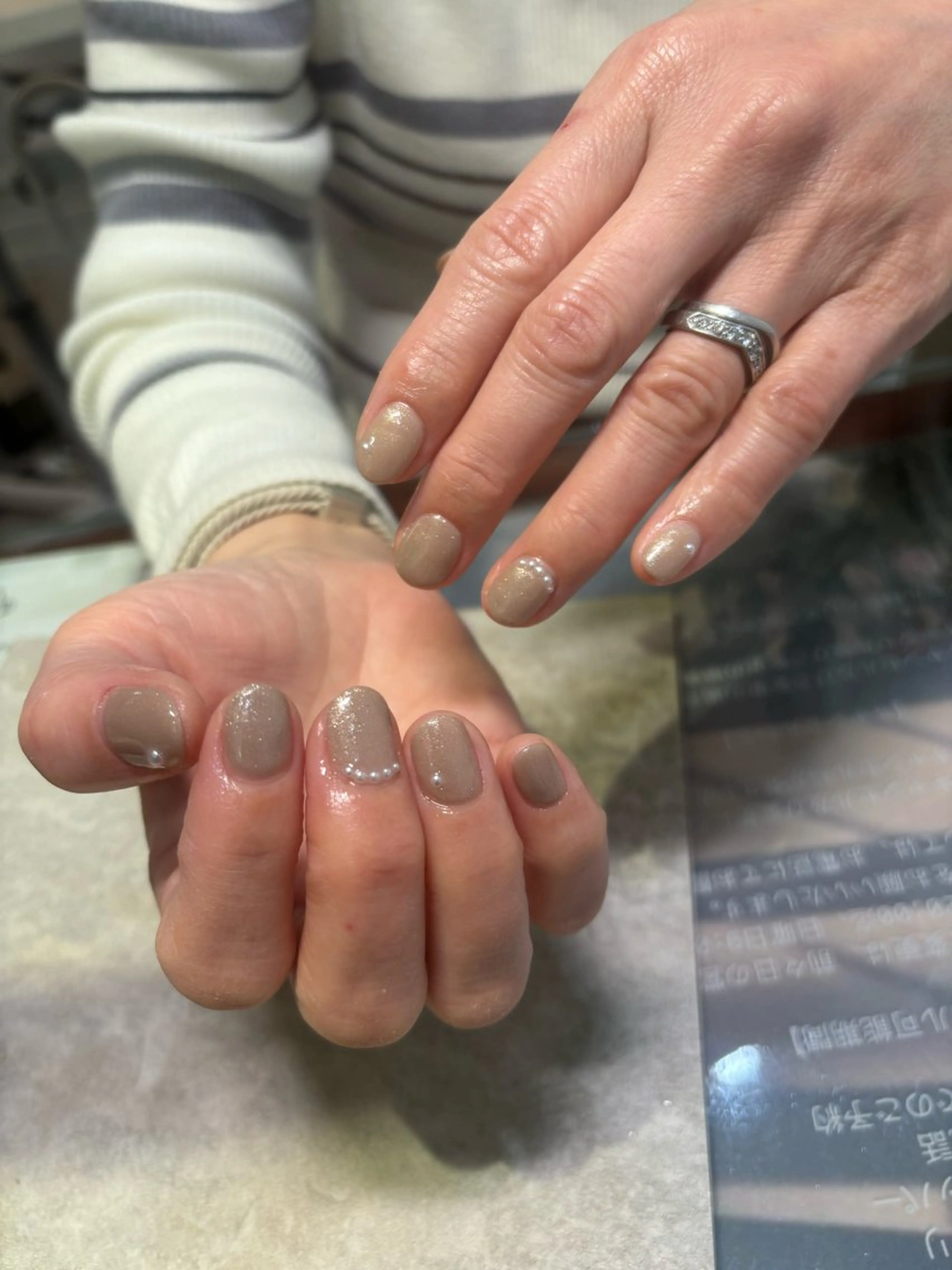 ネイル ラメ(グリッター) ストーンネイル ハンドネイル LICO NAIL&EYELASH所属・Lico Ryoのネイルデザイン