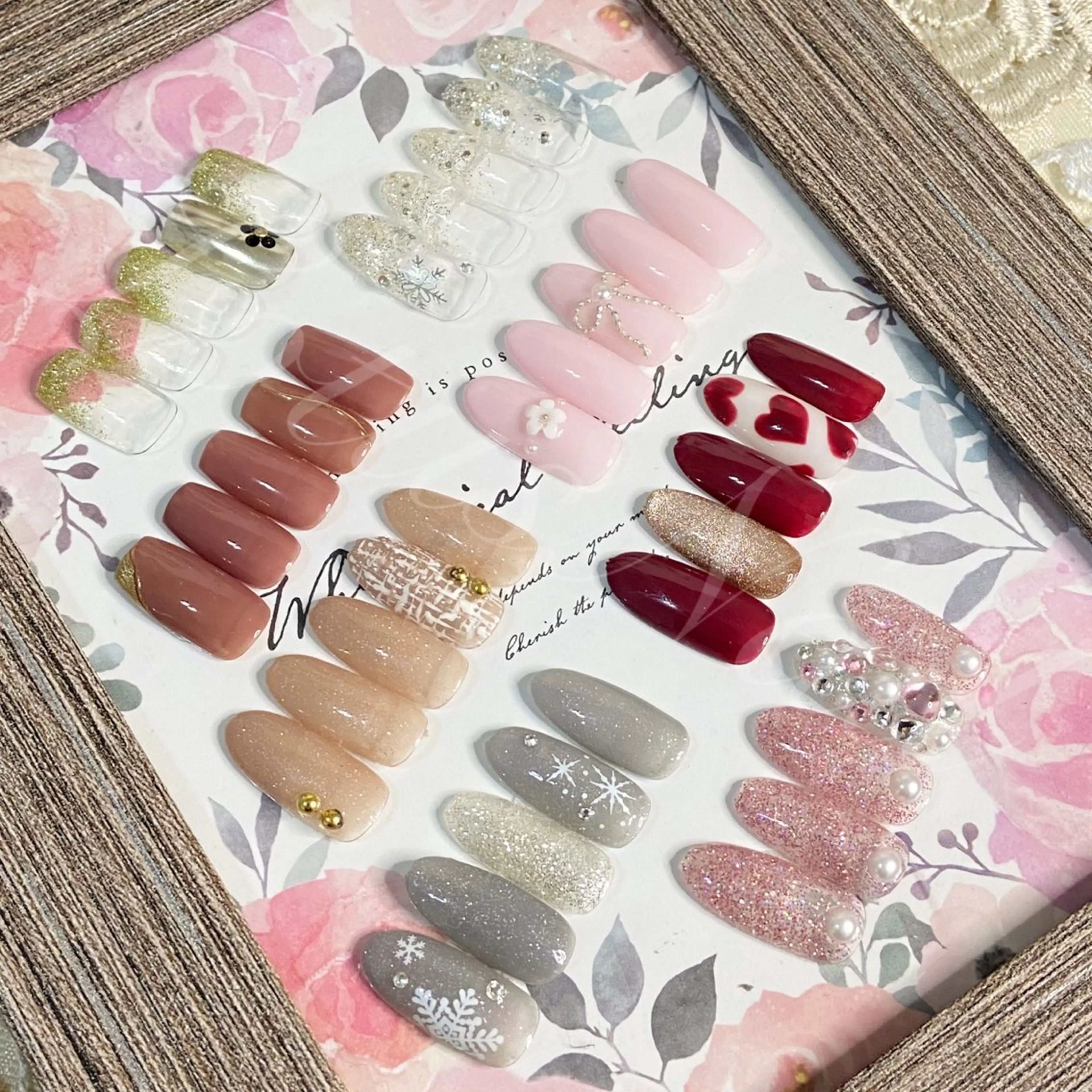 ネイル 冬ネイル ハンドネイル Lotus Nailのネイルデザイン