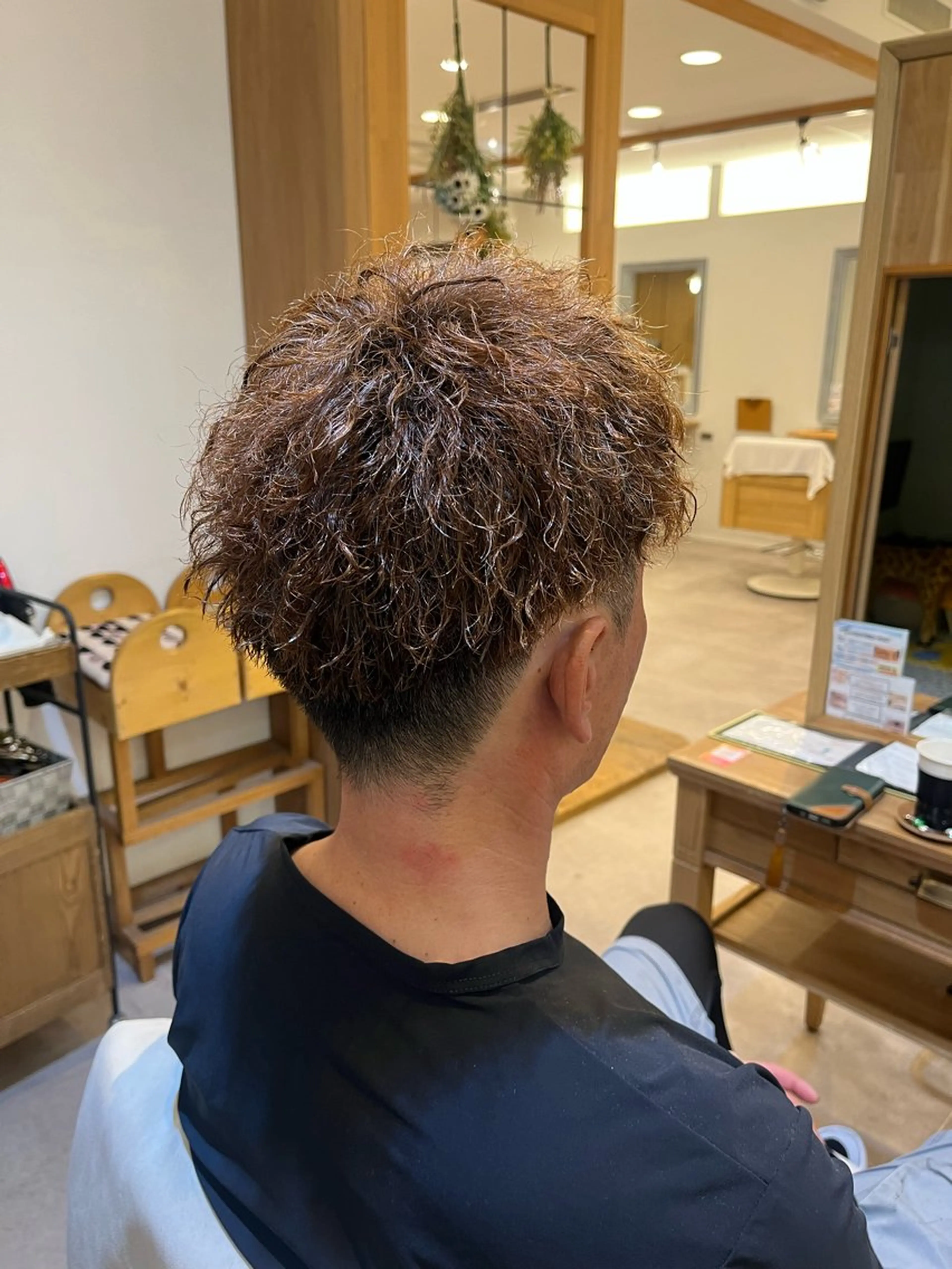 パーマ メンズ 海江田 しずかのヘアスタイル