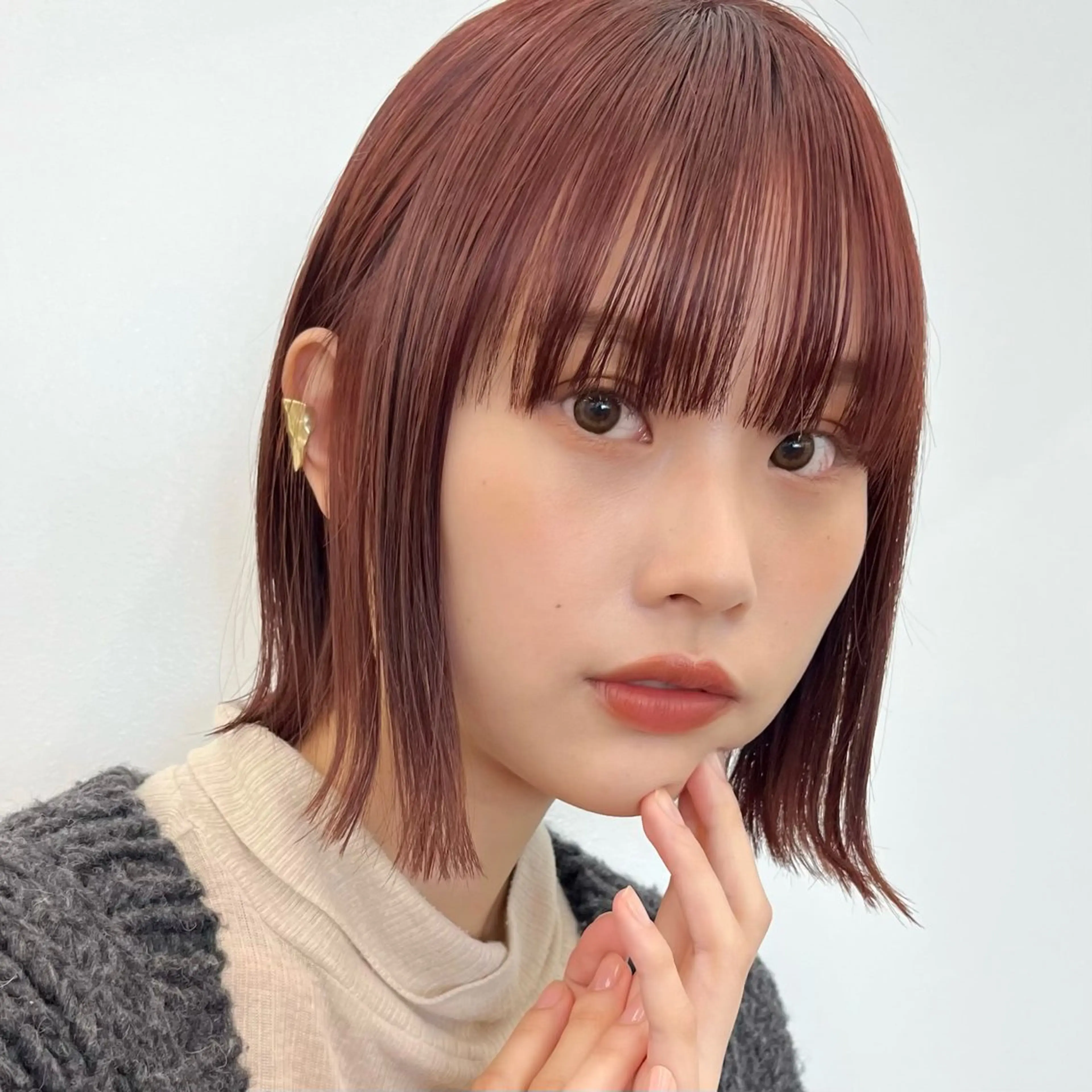 ショート カラー ヘアカラー トリートメント 暖色/艶髪/ボブ/ ショート/Ayaのヘアスタイル