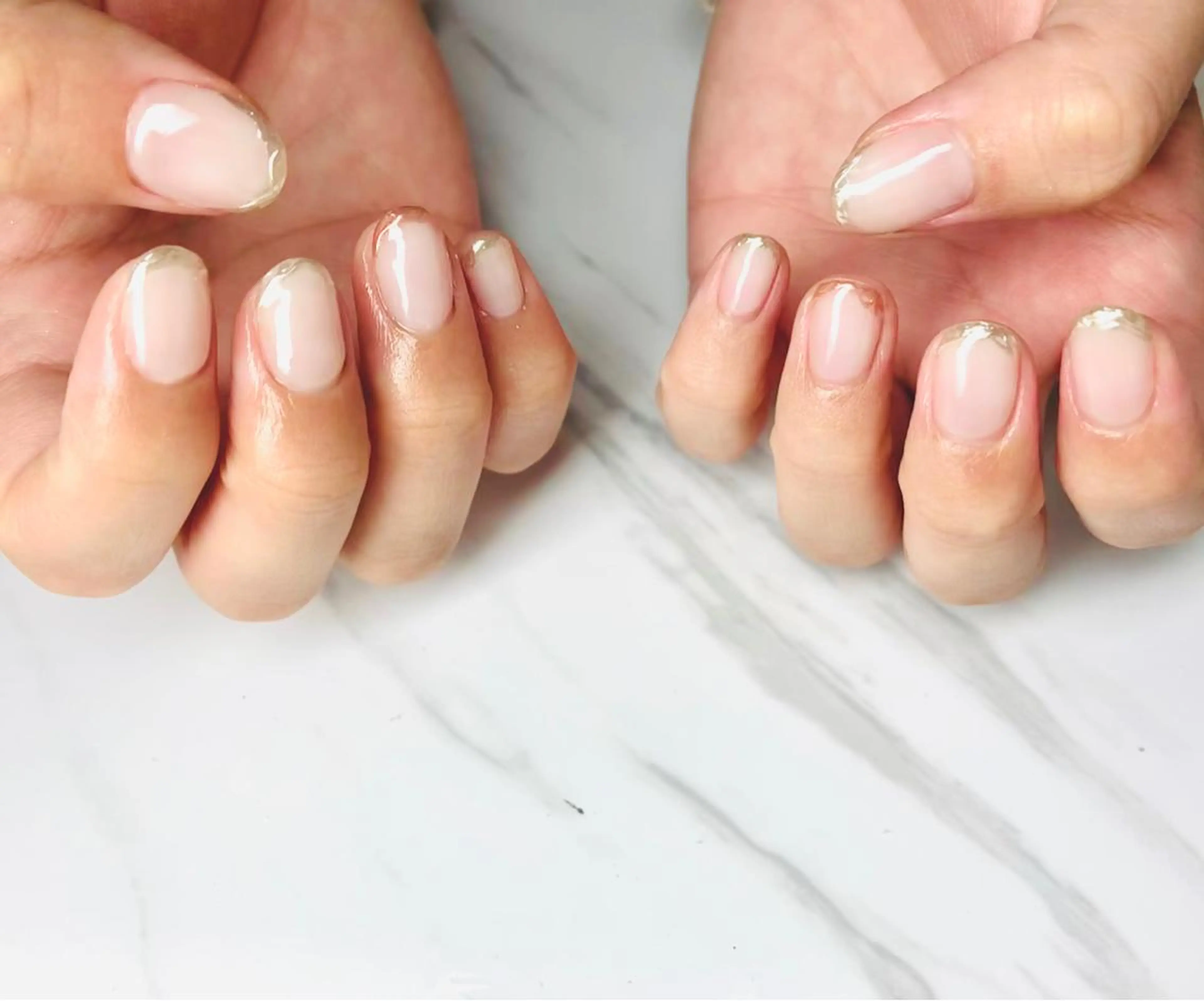 ネイル フレンチネイル ミラーネイル ネイリスト シンのネイルデザイン