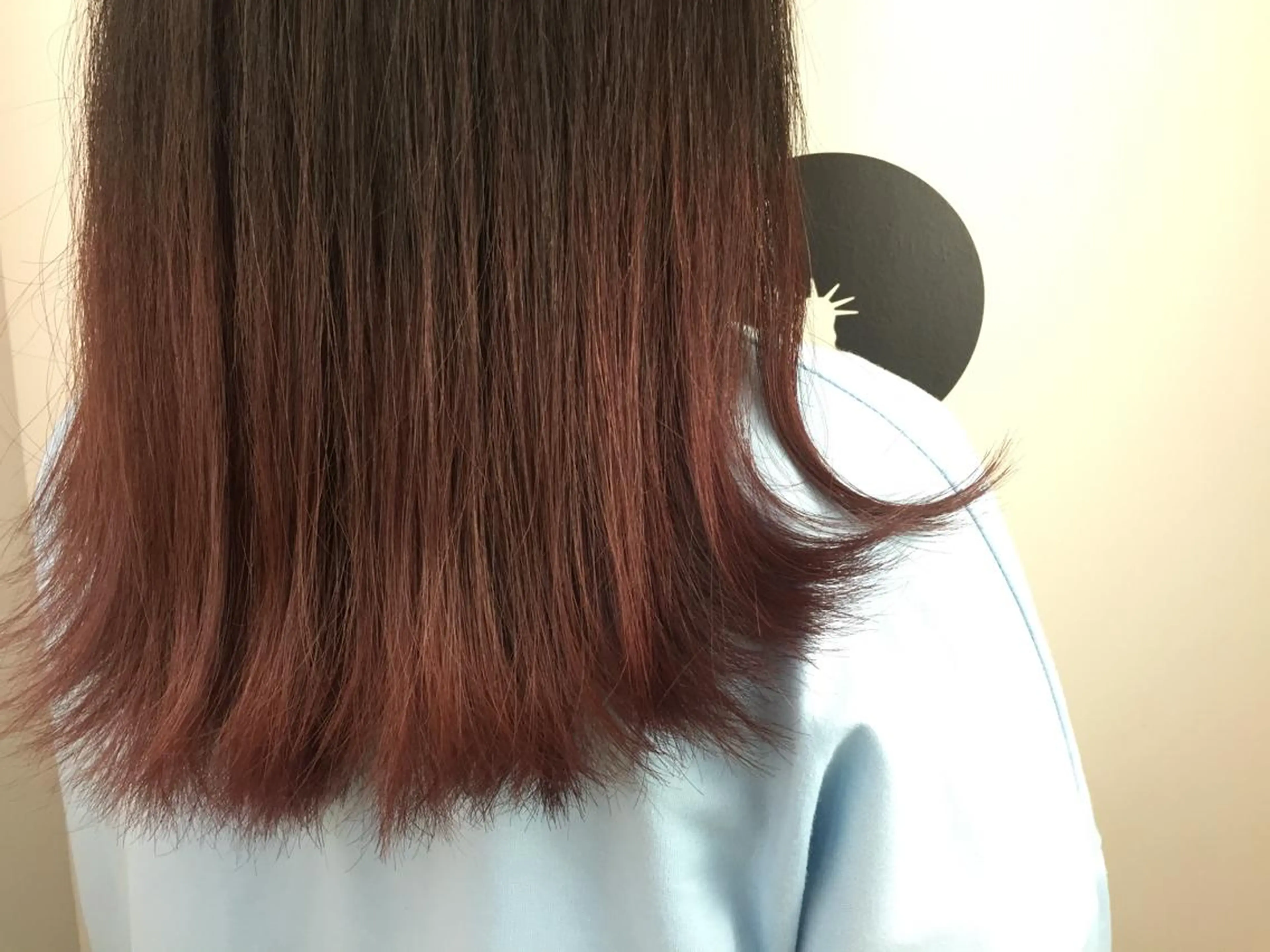ミディアム カラー グラデーションカラー ✂️小顔カット✂️ 山本有紀のヘアスタイル