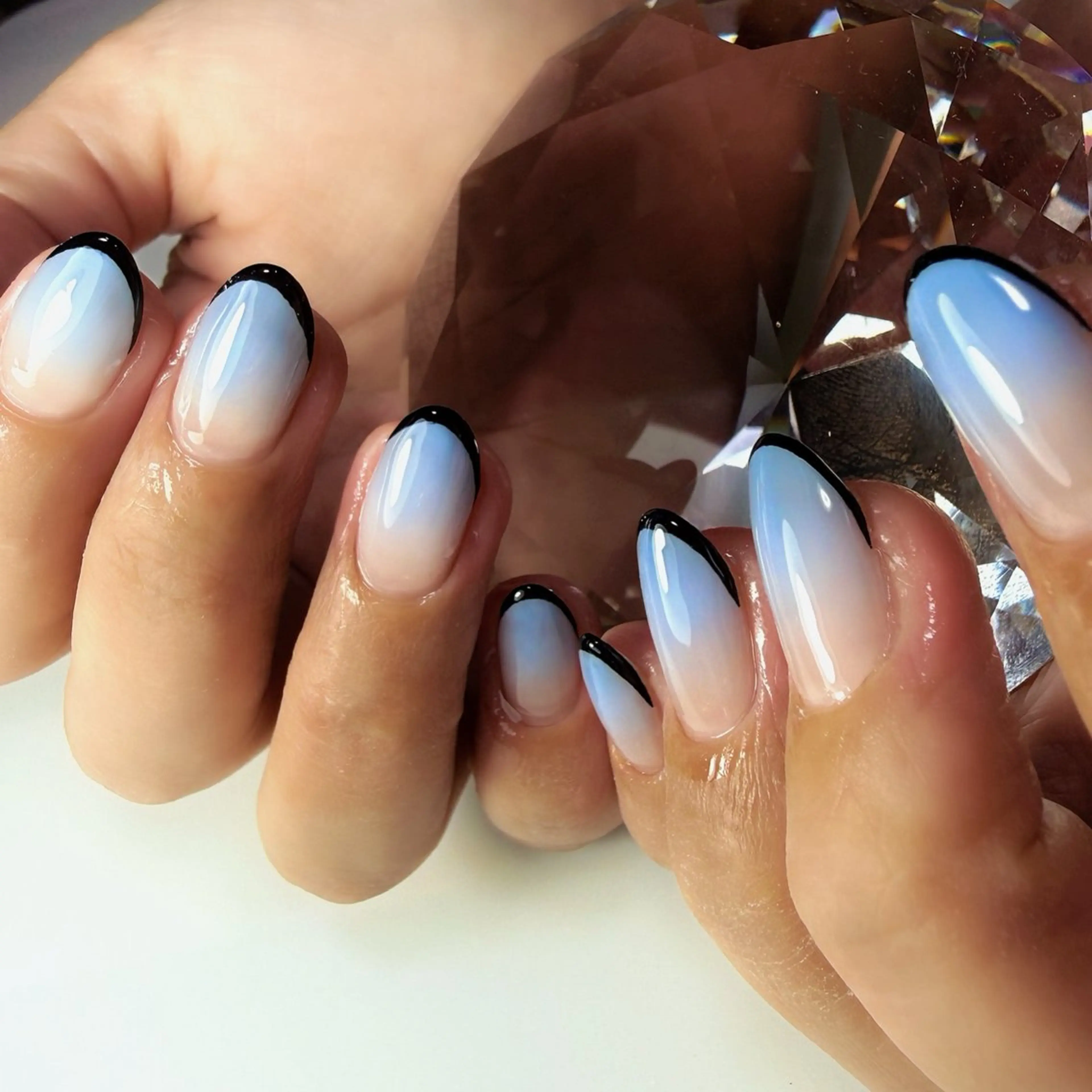 ネイル フレンチネイル Rose Glass 高蔵寺店のネイルデザイン