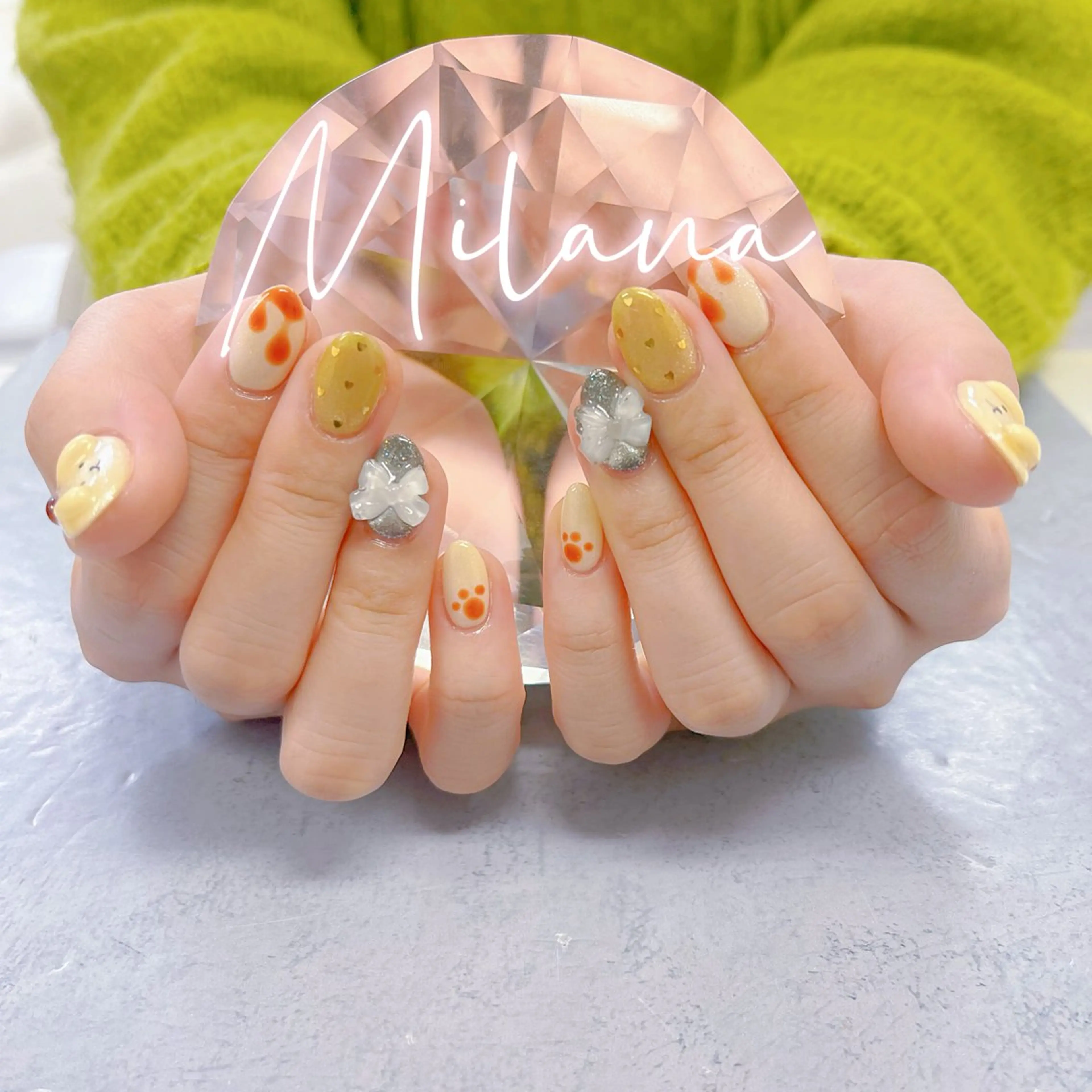 ネイル ハンドネイル Milana 西里のネイルデザイン